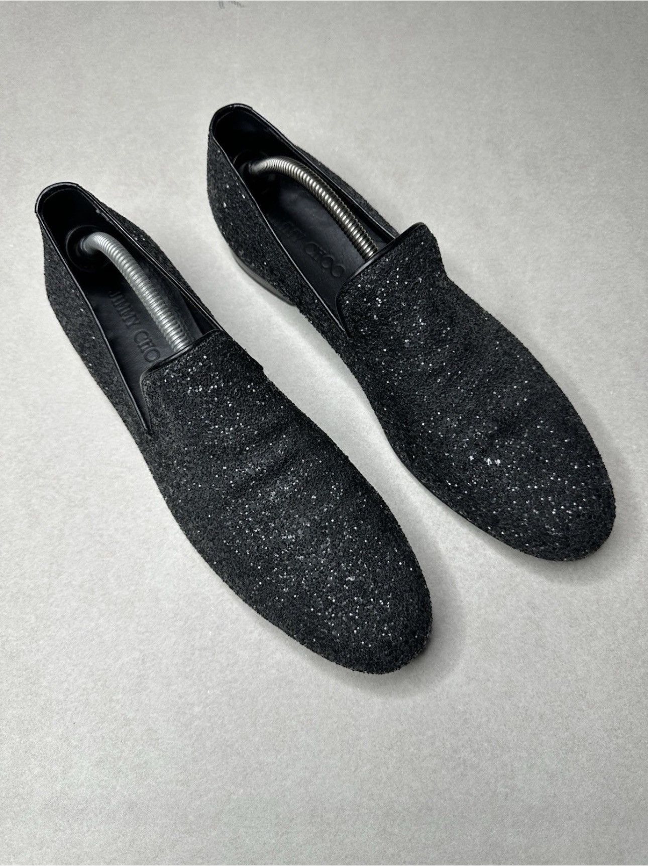 Jimmy Choo Jimmy Choo Black Glitter Loafers Men Size 44 EU Dress Shoes Size US 11 / EU 44 - 1 Thumbnail