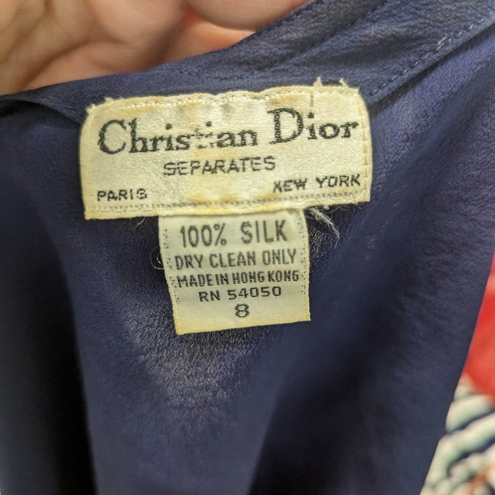 Dior Vintage 80's Christian Dior Silk Top - 8 Size M / US 6-8 / IT 42-44 - 5 Thumbnail