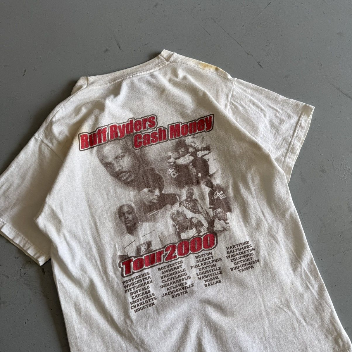 Rap Tees Vintage 2000 Ruff Ryders Cash Money Bling Bling Tour Rap Tee Size US M / EU 48-50 / 2 - 6 Thumbnail