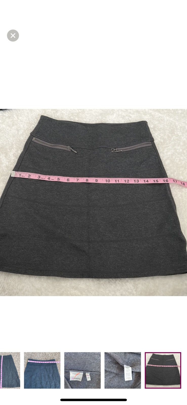 Athleta Athleta xxs strata grey knee length skirt Size 24" / US 00 / IT 34 - 7 Thumbnail