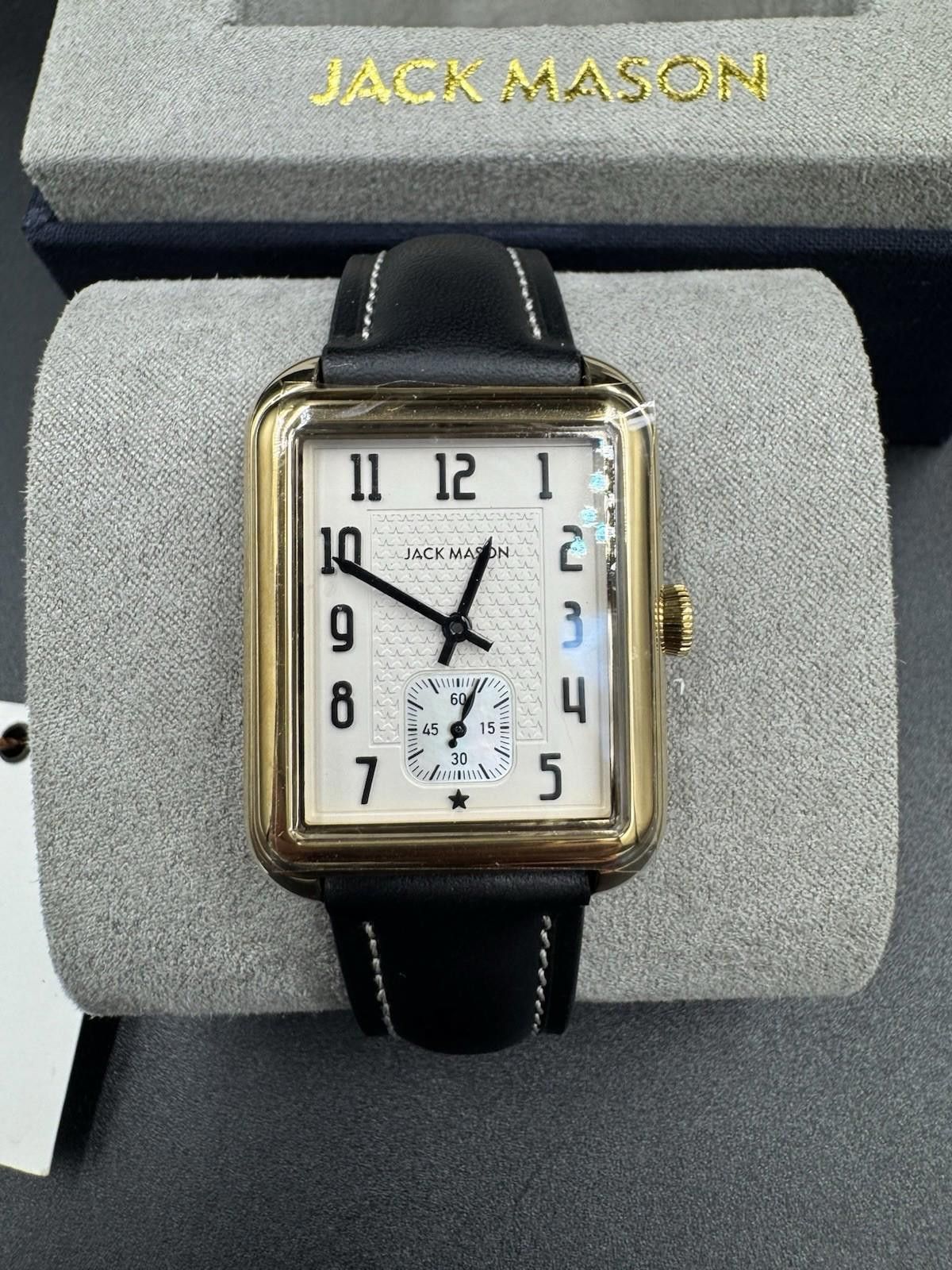 Other Jack Mason Issue No. 2 Heritage Rectangular Gold Tone Watch Size ONE SIZE - 9 Thumbnail