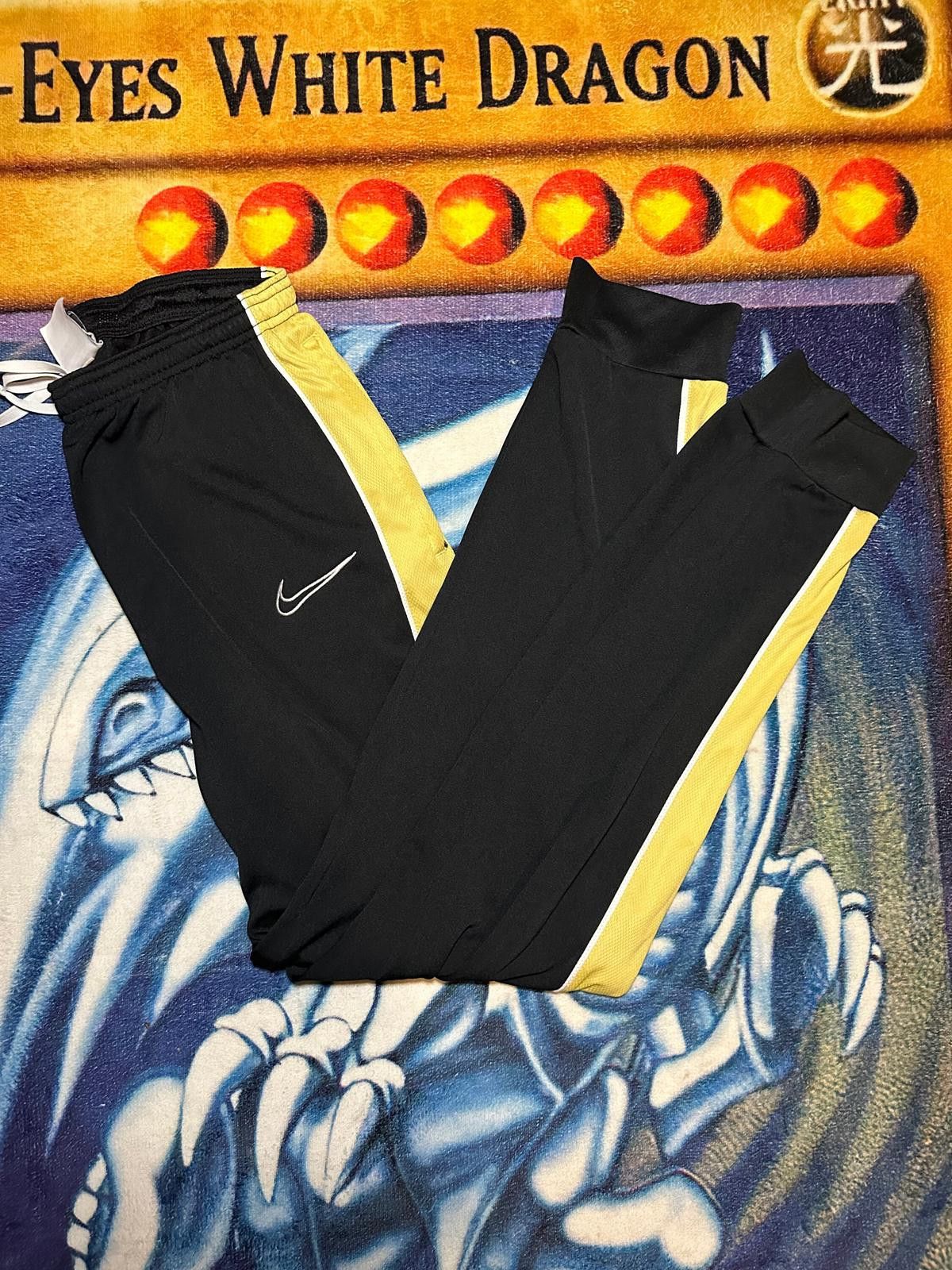 Nike Nike Men's Black and Yellow Sweatpants with Drawstring Waist Size US 32 / EU 48 - 2 Thumbnail