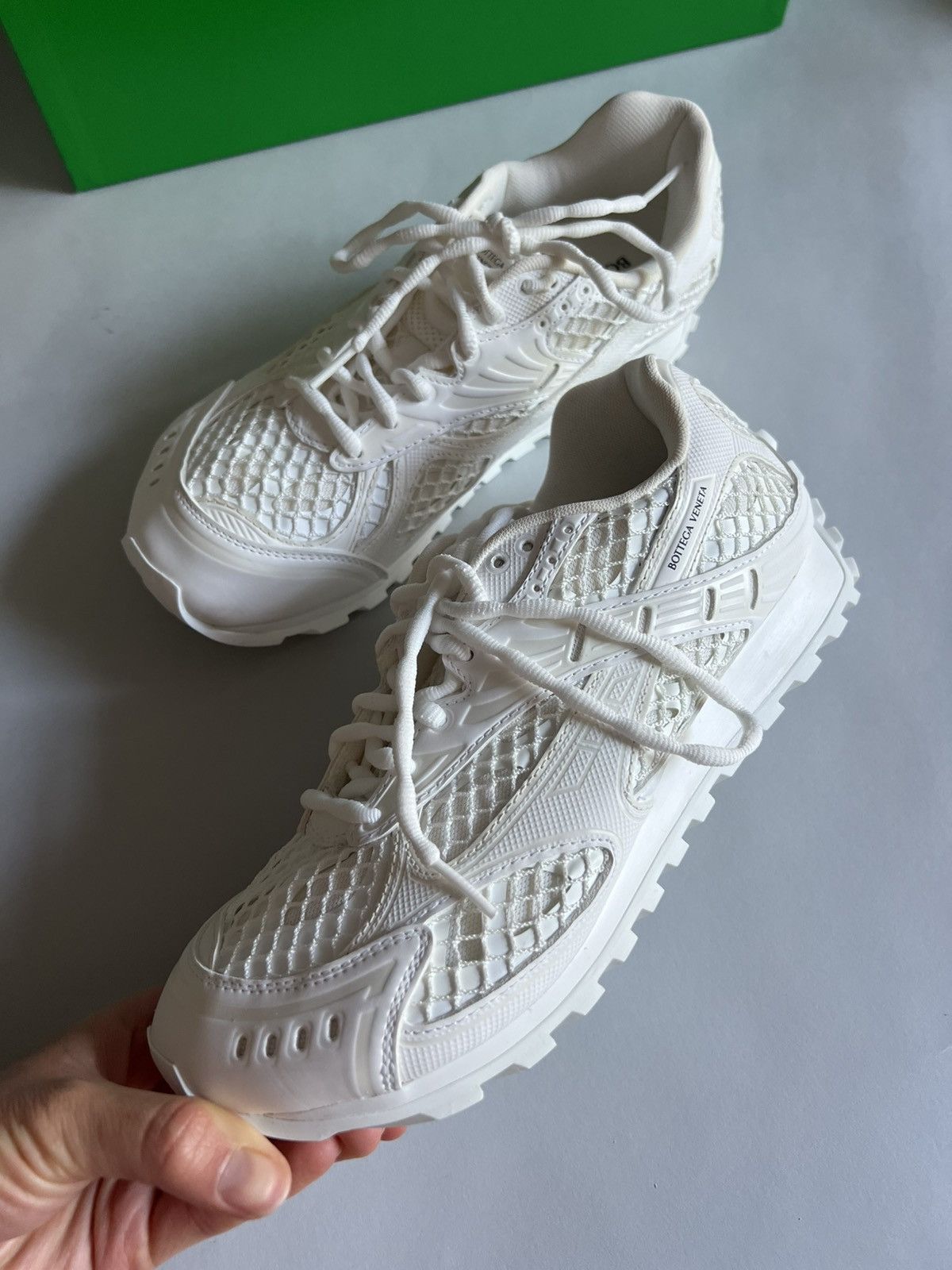 Bottega Veneta Orbit Suede Sneakers in white Size US 7 / IT 37 - 6 Thumbnail