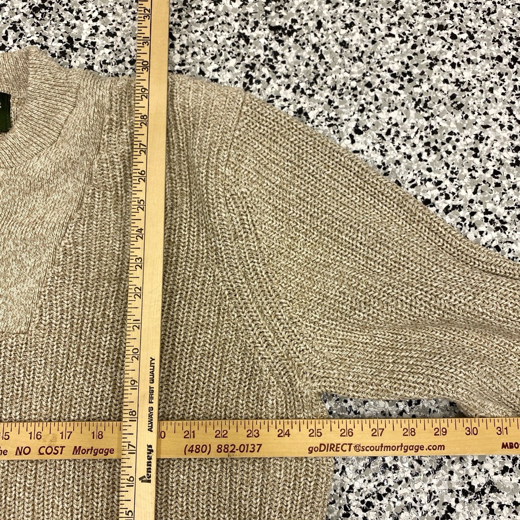 Eddie Bauer Eddie Bauer Heritage Sweater Men XLT 1/4 Button Henley Cotton Cable Knit Beige Breathing Heavyweight Bohemian Classic Designer Outdoor Hiking Mens Size US XL / EU 56 / 4 - 3 Thumbnail