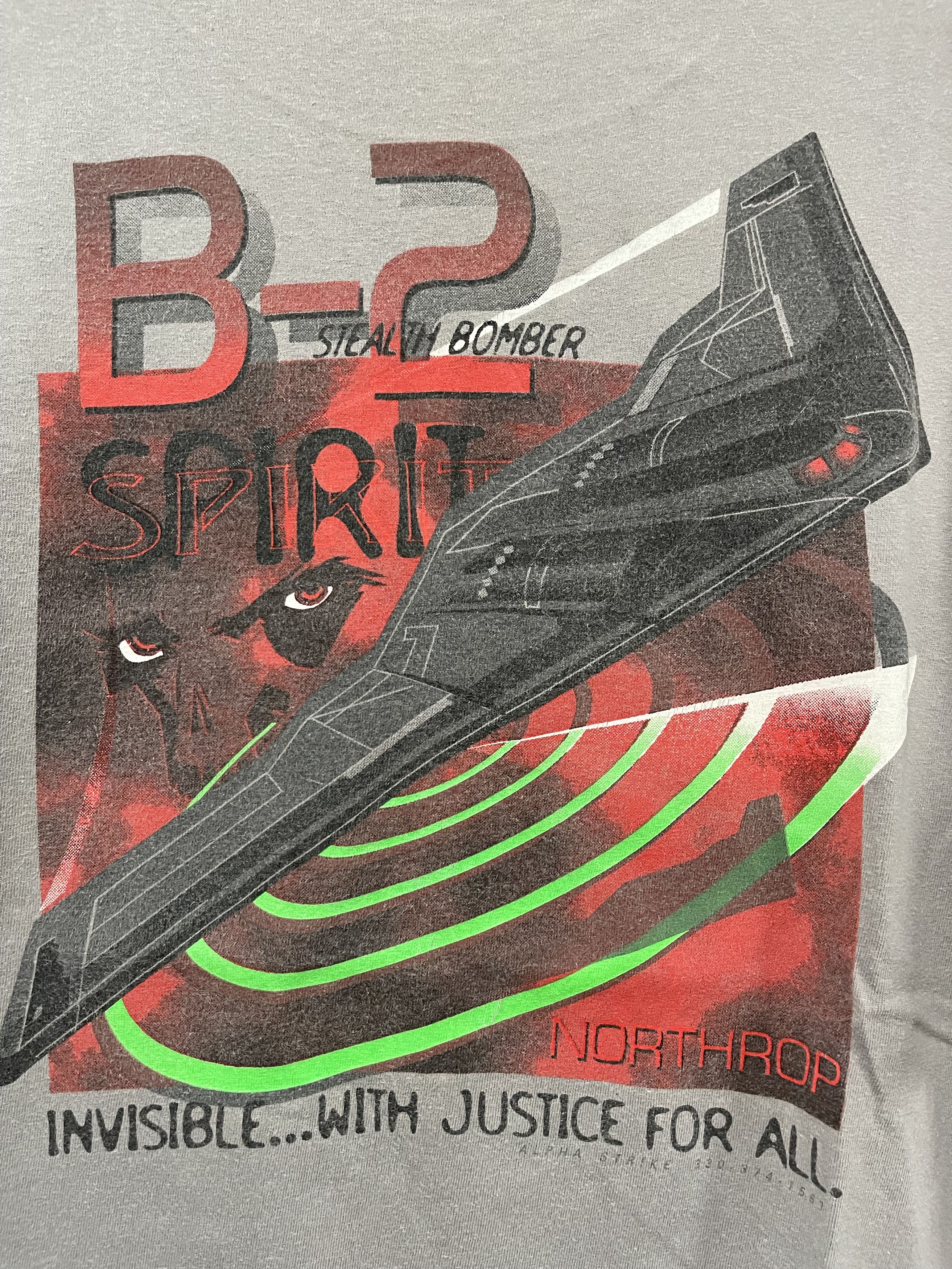 Vintage Vintage B-2 Stealth bomber spirit Tee L Size US L / EU 52-54 / 3 - 3 Thumbnail