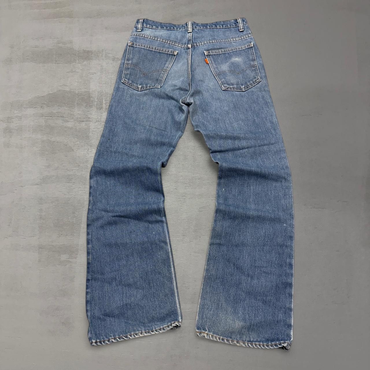 Levi's Vintage Clothing Levi’s 517 Orange Tab Faded Flared Blue 70s Jeans 32 x 31 Size US 32 / EU 48 - 1 Thumbnail
