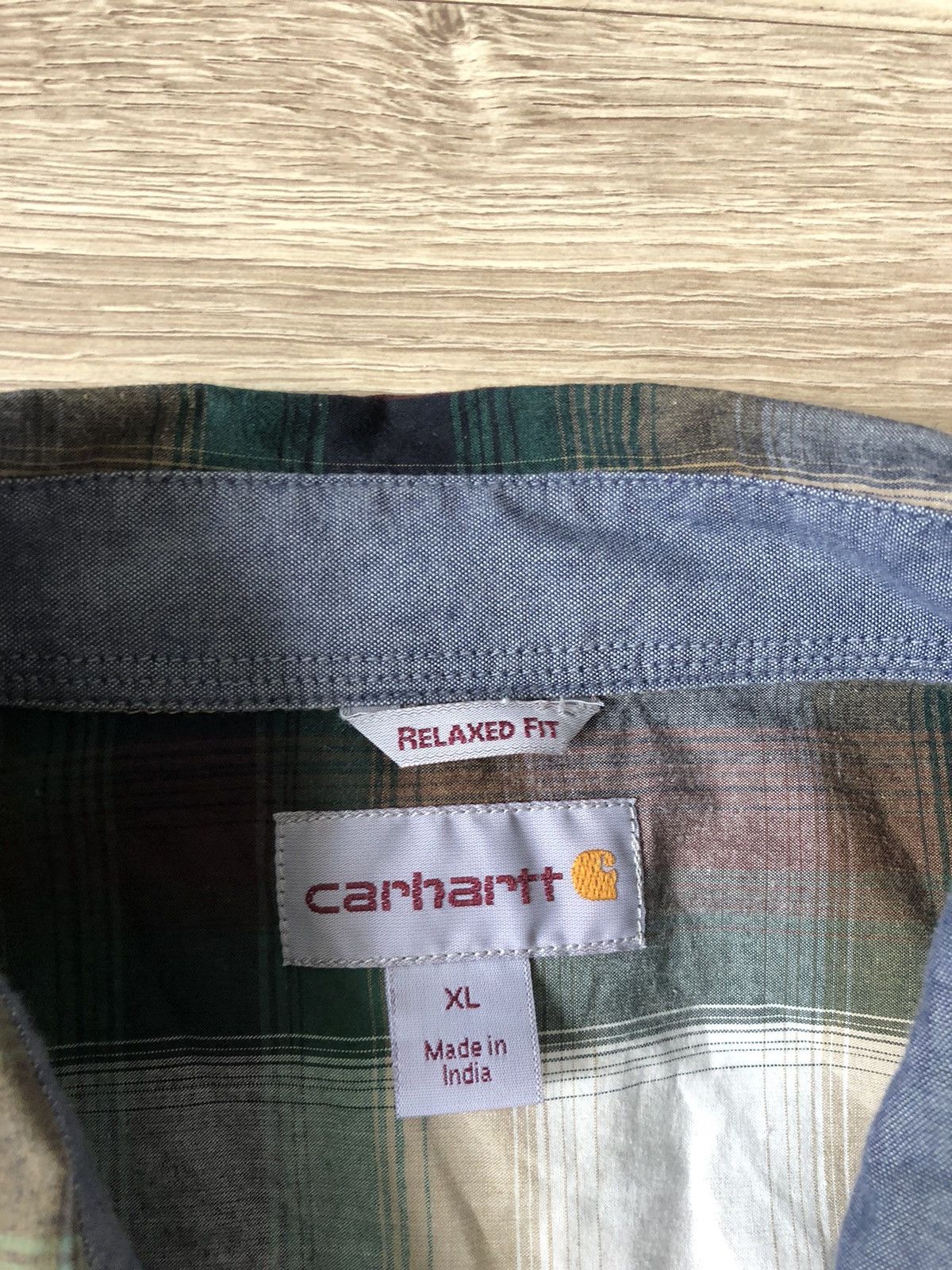 Carhartt × Carhartt Wip × Vintage Vintage Carhartt Button Up Work Short Sleeve Shirt Size US XL / EU 56 / 4 - 5 Thumbnail
