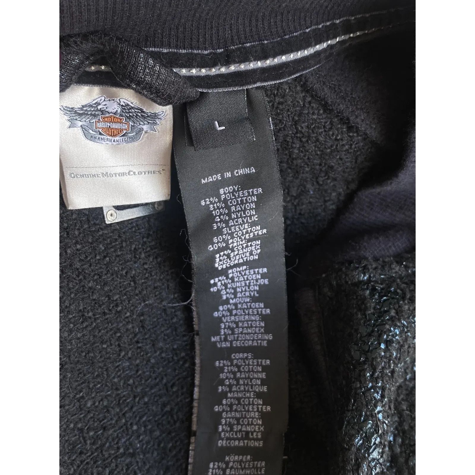 Harley Davidson VTG Harley-Davidson Woman Bomber Jacket Size L / US 10 / IT 46 - 13 Thumbnail