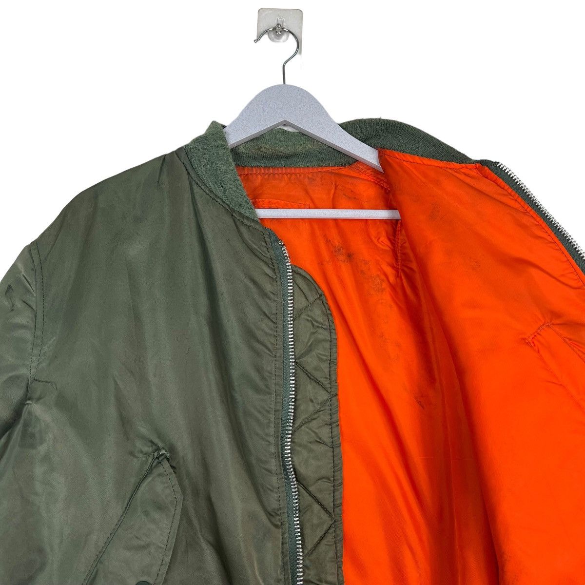 Alpha Industries 🔥 RIOT RIOT VINTAGE MA1 ALPHA REVERSIBLE BOMBER JACKET Size US L / EU 52-54 / 3 - 10 Thumbnail