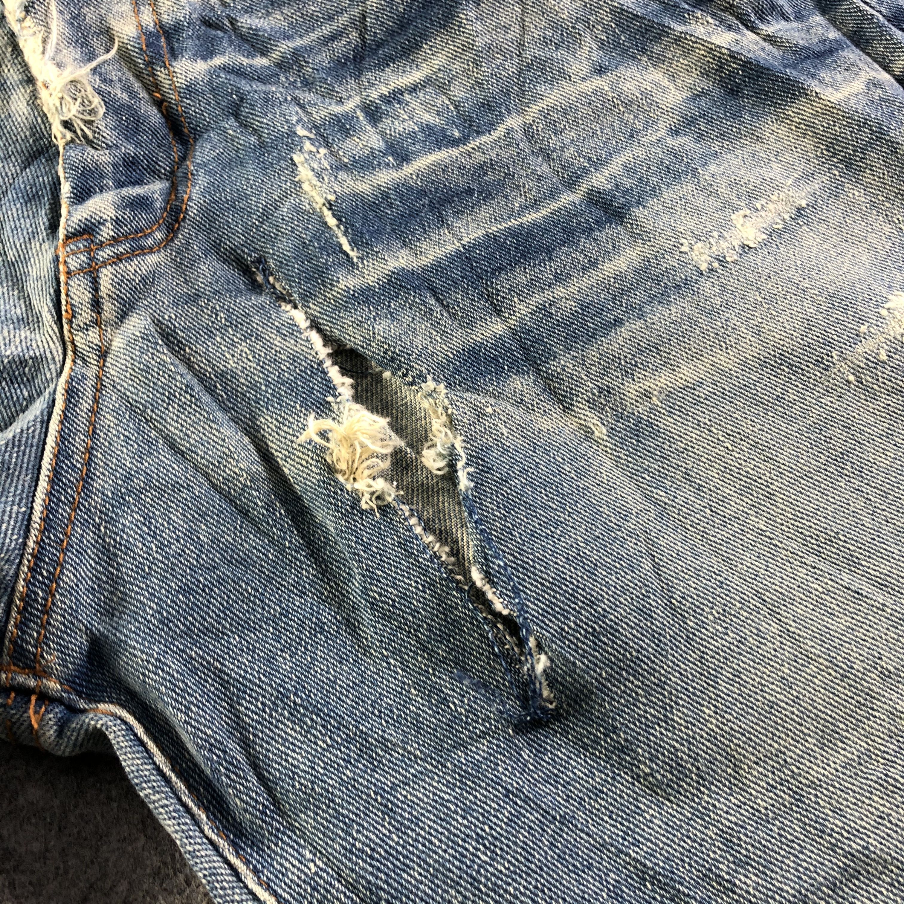 Levi's Vintage Japan Distress Jeans-J4606 Size US 34 / EU 50 - 7 Thumbnail