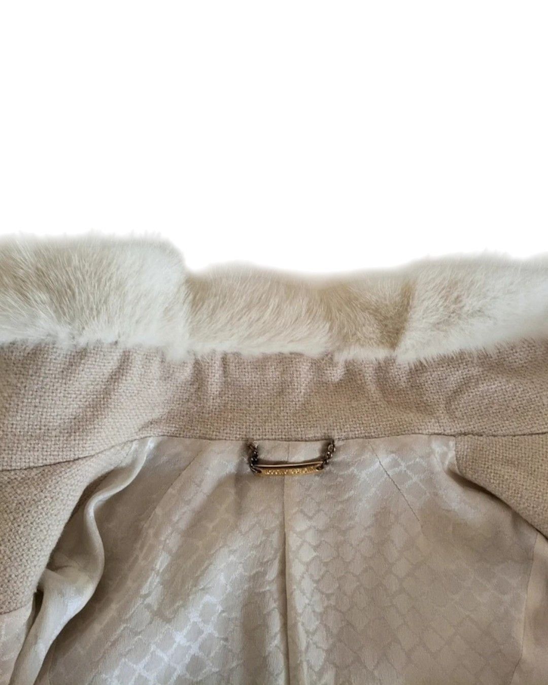 Roberto Cavalli Roberto Cavalli Real Mink Fur Wool Skirt Suit, Early 2000s Size S / US 4 / IT 40 - 6 Thumbnail