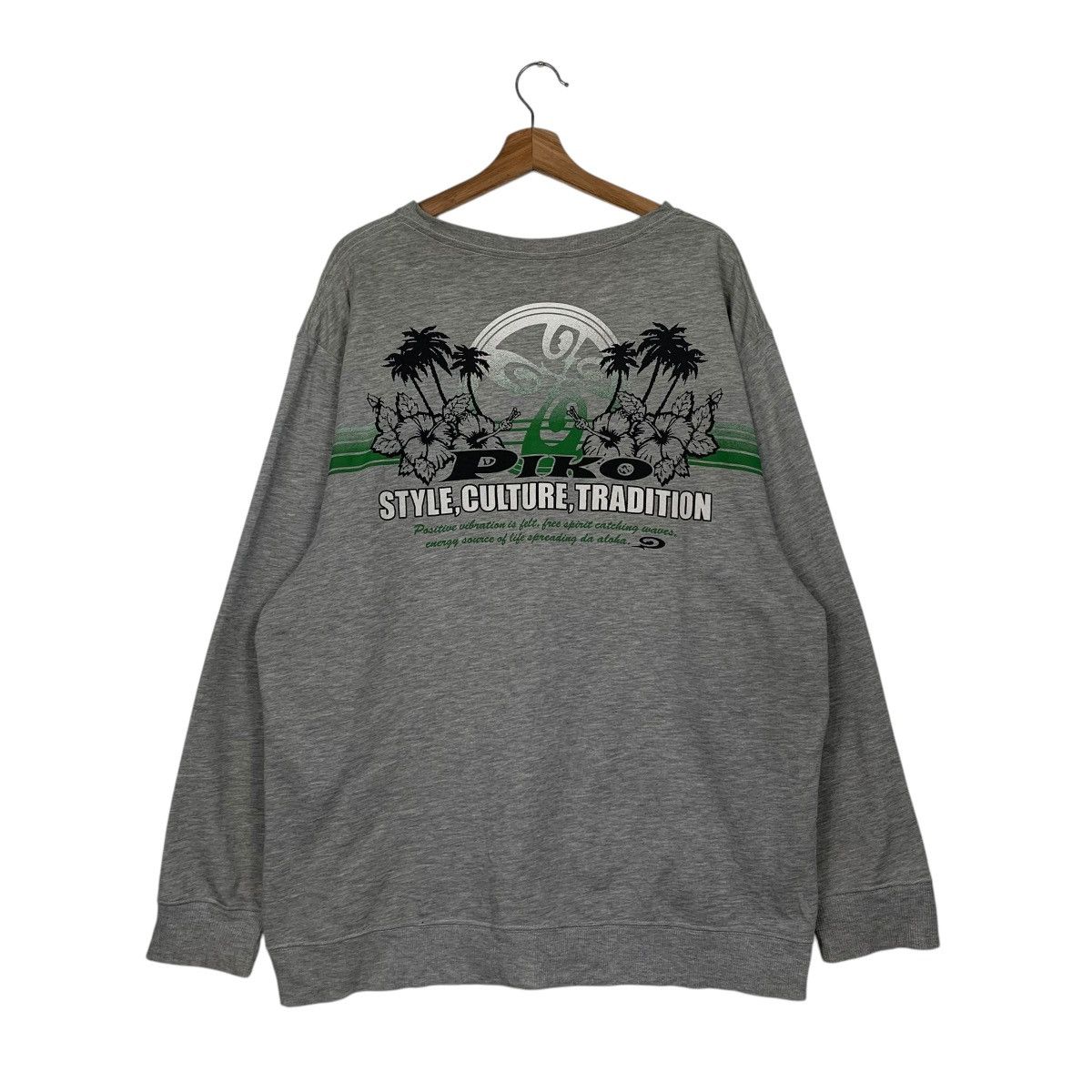 Japanese Brand Piko Hawaian Crewneck Sweatshirt Size US L / EU 52-54 / 3 - 7 Thumbnail