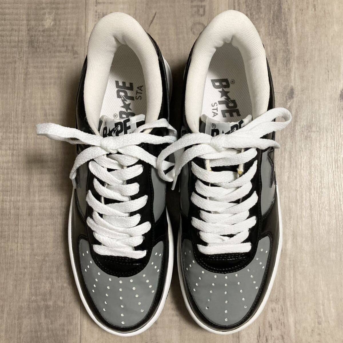 Bape × Nigo BAPESTA patent leather sneakers Golie a bathing ape BAPE STA Size US 6.5 / IT 36.5 - 4 Thumbnail