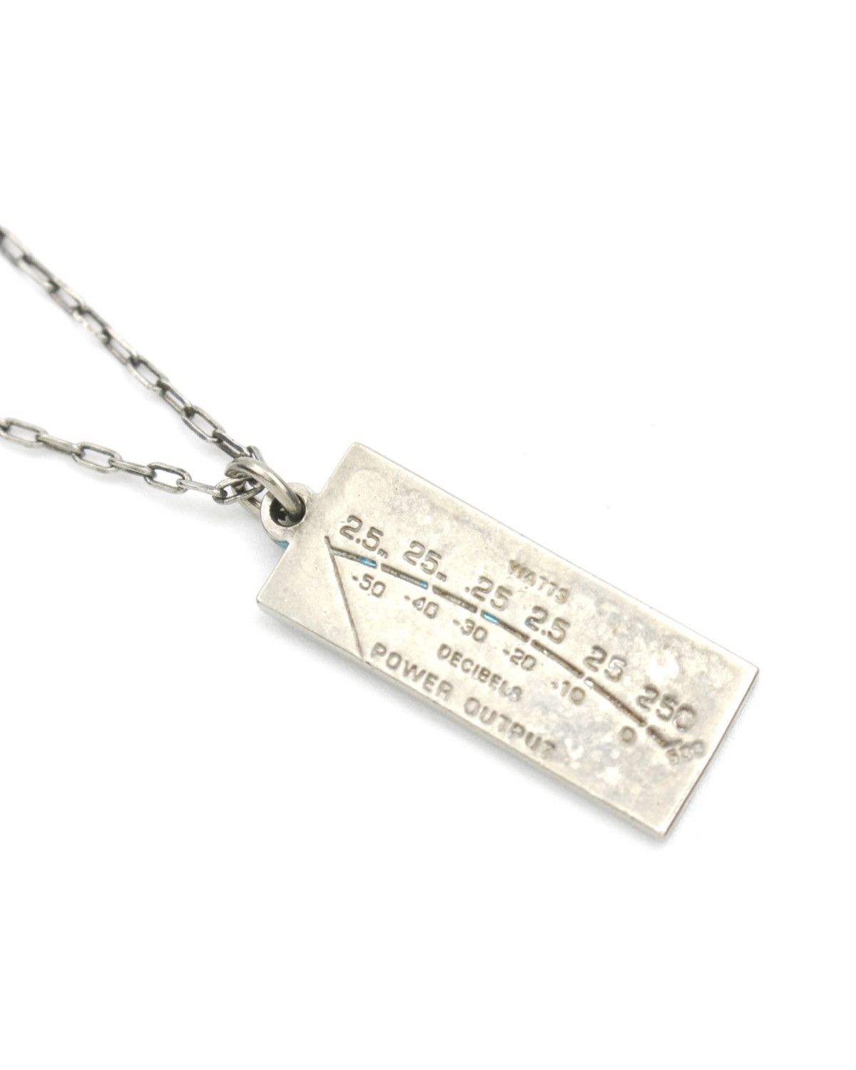Vintage 2000S MCINTOSH X LAPITA SILVER TAG NECKLACE “POWER OUTPUT” Size ONE SIZE - 4 Thumbnail