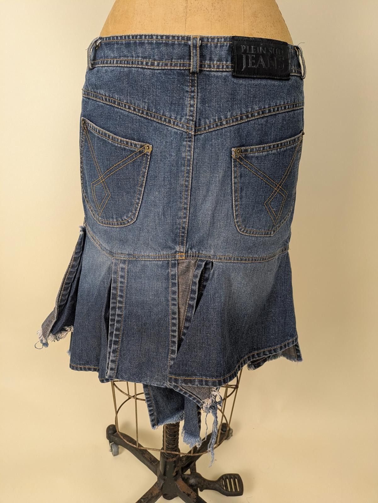 Other Y2K Plein Sud fringe denim skirt Size 28" / US 6 / IT 42 - 4 Thumbnail