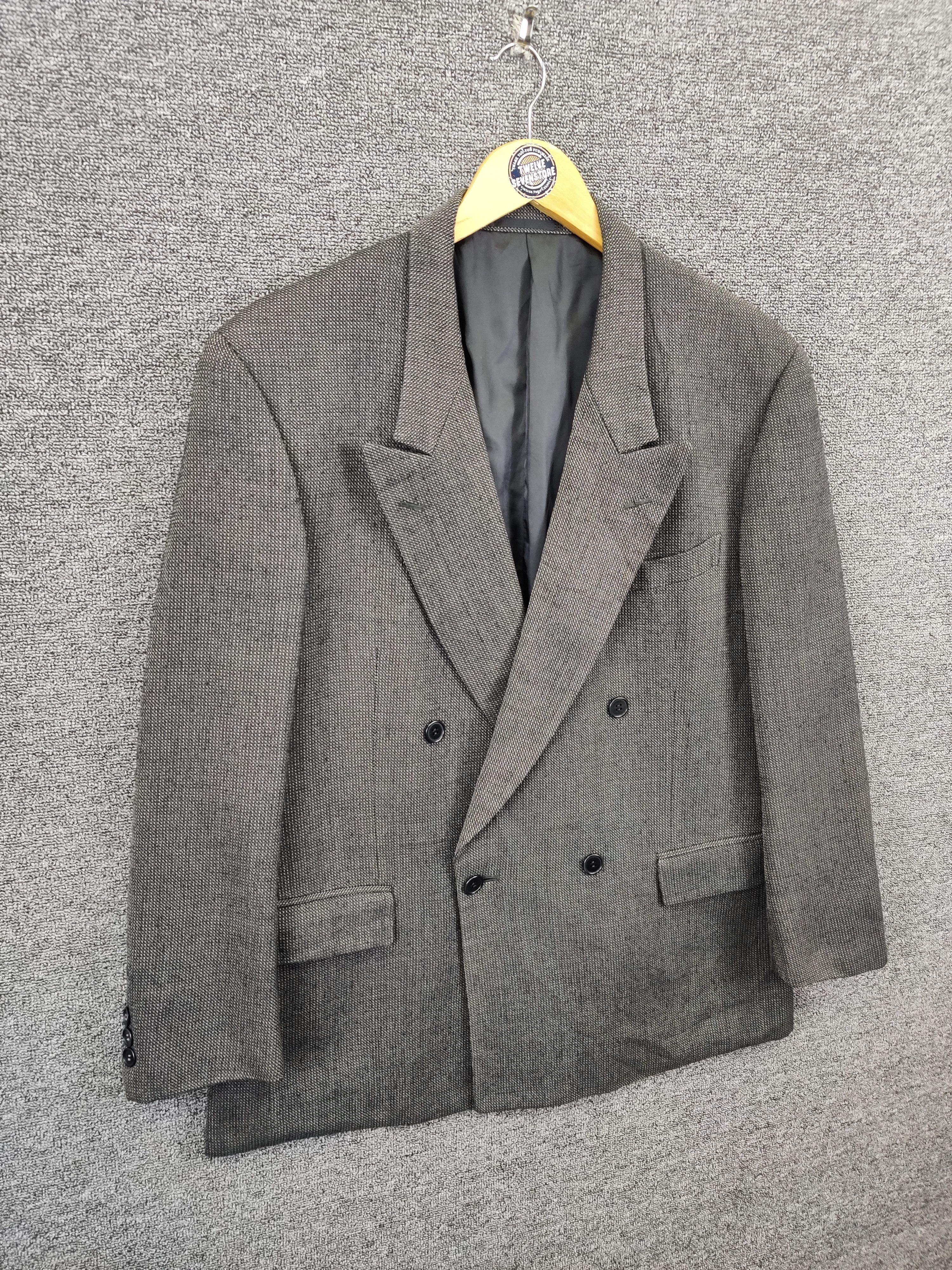 Yves Saint Laurent Vintage Yves Saint Laurent Wool Double Breasted Blazer Size US L / EU 52-54 / 3 - 5 Thumbnail