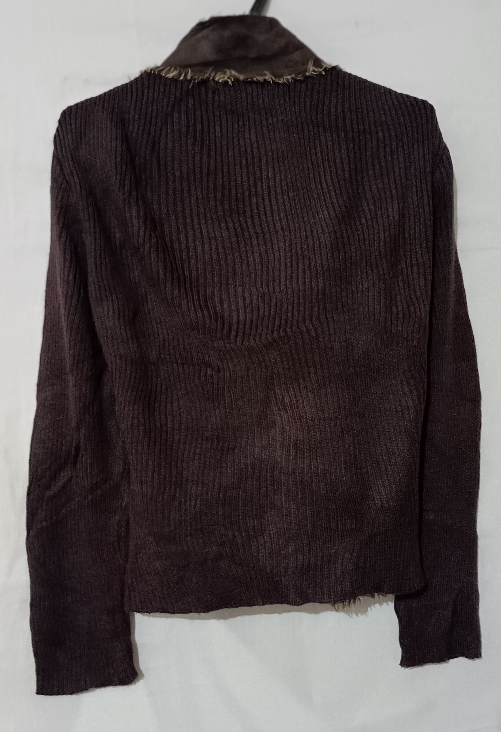 14th Addiction SKY BOMBER 391B08 - Faux Sheepskin Knit Line Jacket Size M / US 6-8 / IT 42-44 - 2 Thumbnail