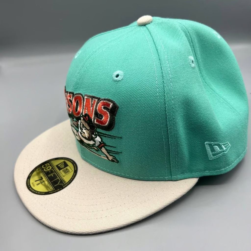 New Era Buffalo Bisons Hat Men 7 5/8 59Fifty New Era MiLB Fitted Cap Size ONE SIZE - 3 Thumbnail