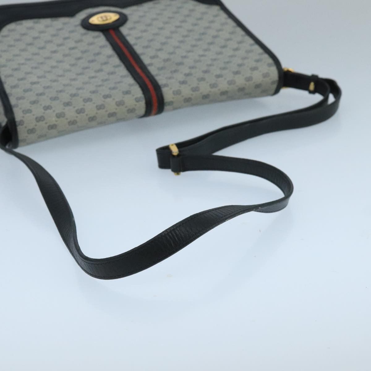 Gucci GUCCI Micro GG Supreme Shoulder Bag Pvc Navy Gold 001 113 Size ONE SIZE - 7 Thumbnail