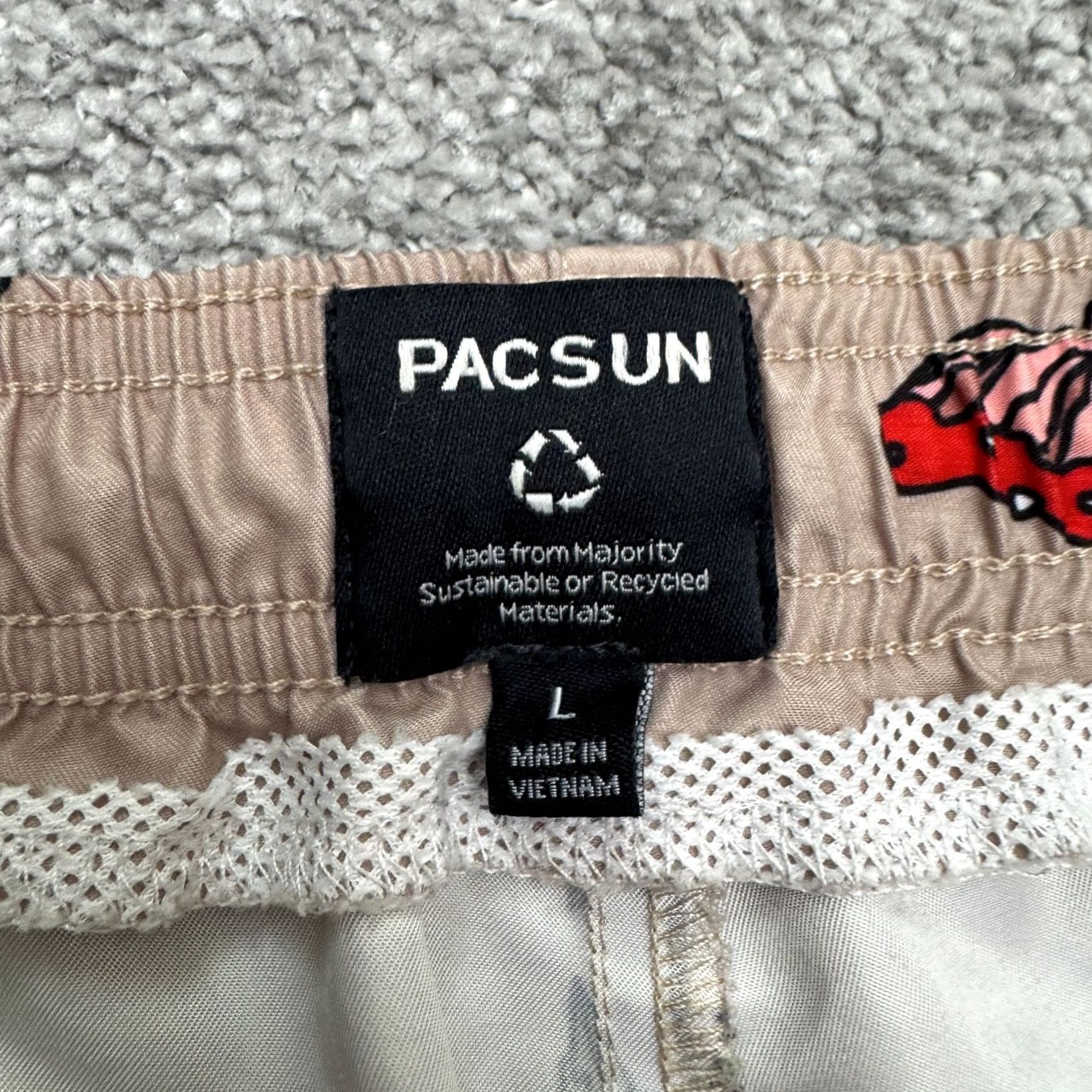Pacsun Pacsun Mushroom Floral Swim Trunks Board Shorts Mens L Brown Beach Summer Size US 33 - 7 Thumbnail