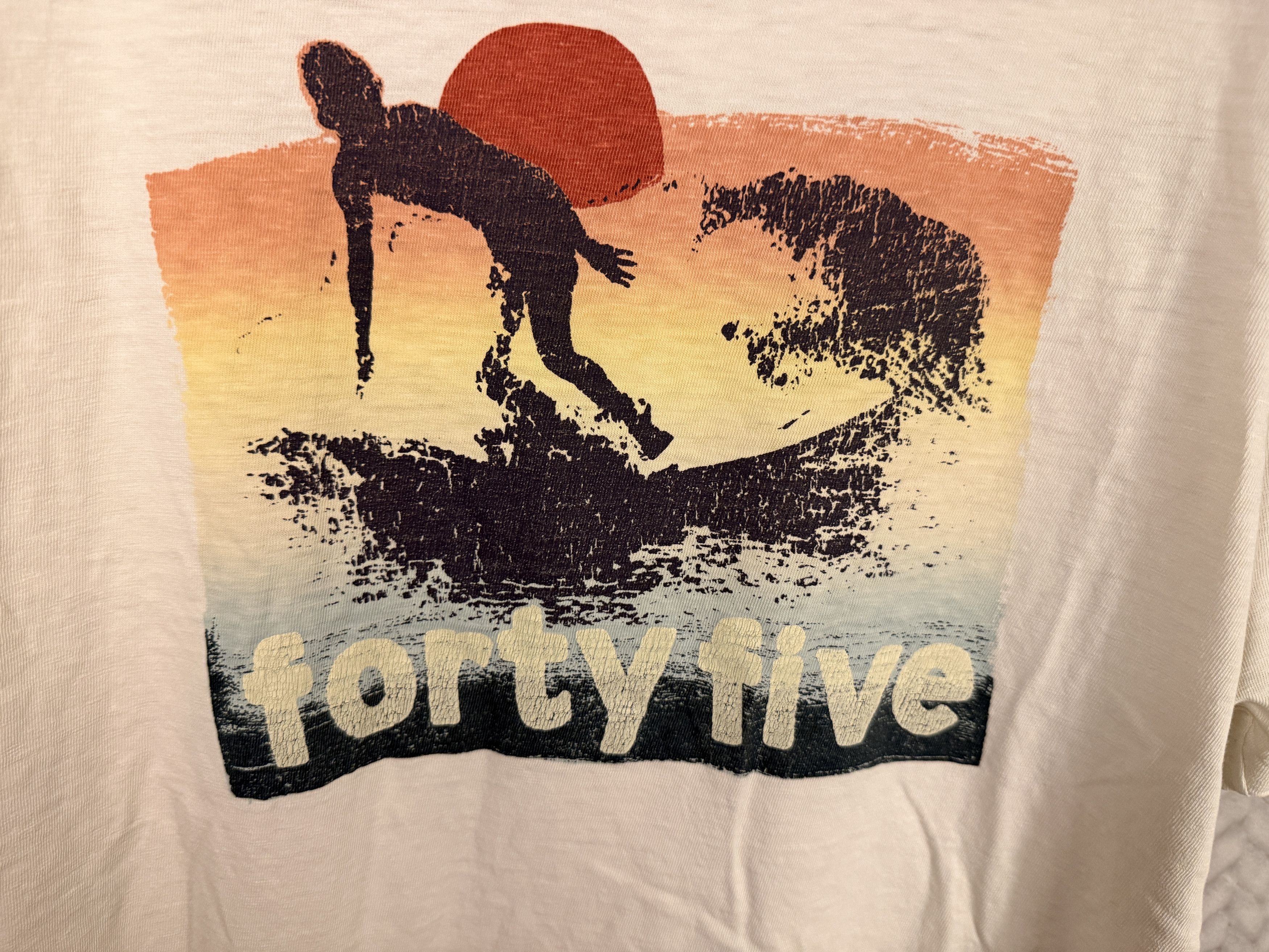 45rpm Single stitch vintage style Cotton Surf Tee Size US XL / EU 56 / 4 - 3 Thumbnail