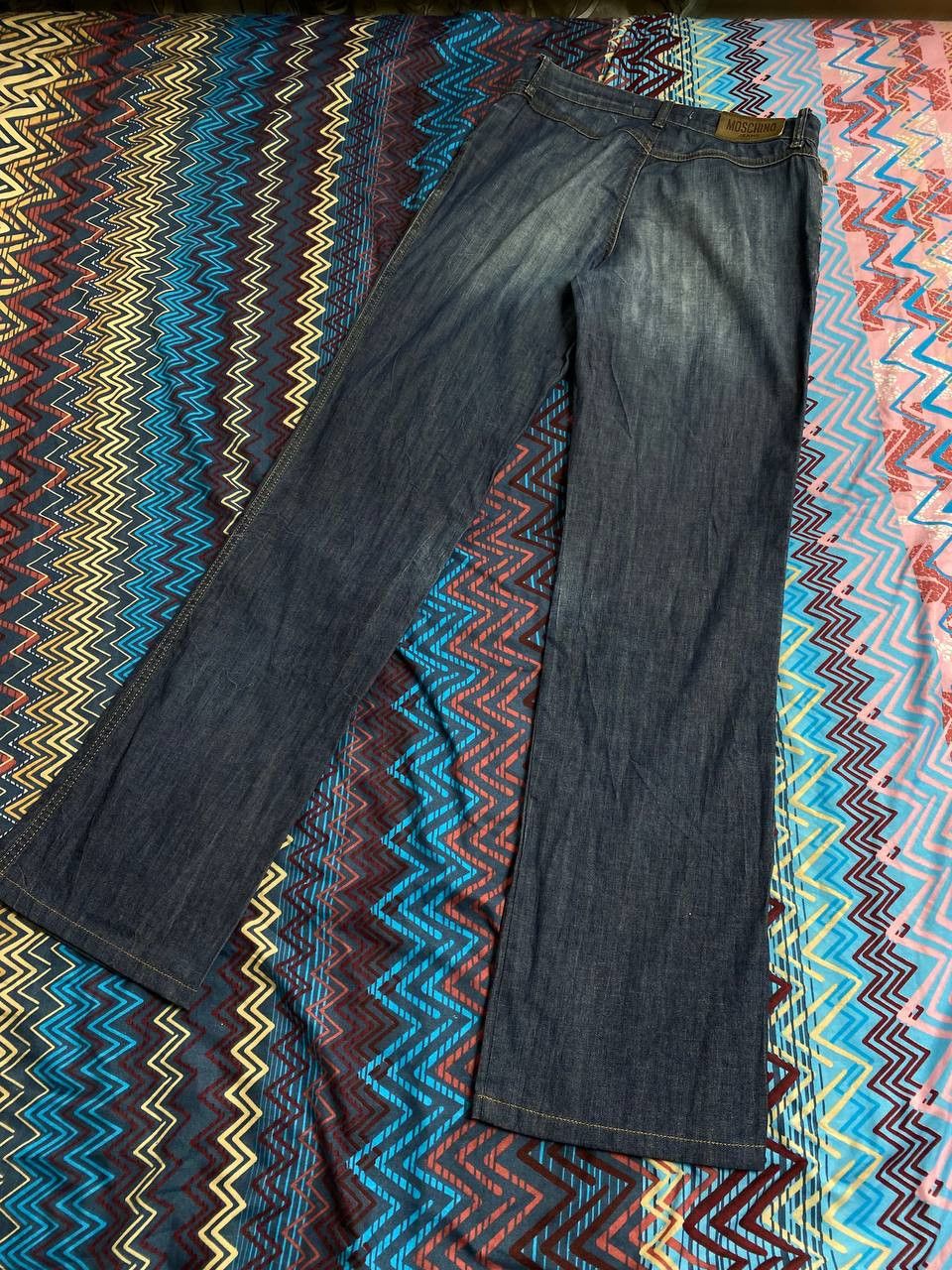 JNCO × Moschino Vintage Moschino Baggy Wide Leg Buckle Back Jeans Size US 27 - 19 Thumbnail