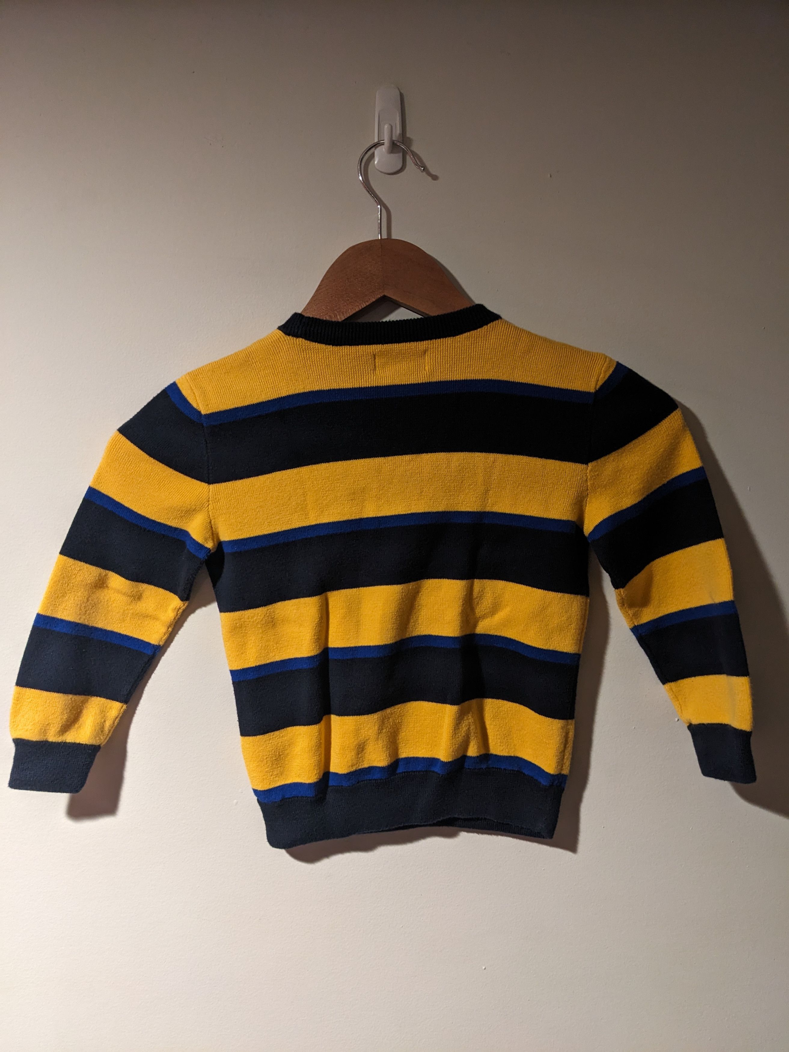 Polo Ralph Lauren × Vintage Polo Ralph Lauren Yellow Blue Size 5 Stripe Sweatshirt Size US S / EU 44-46 / 1 - 4 Thumbnail