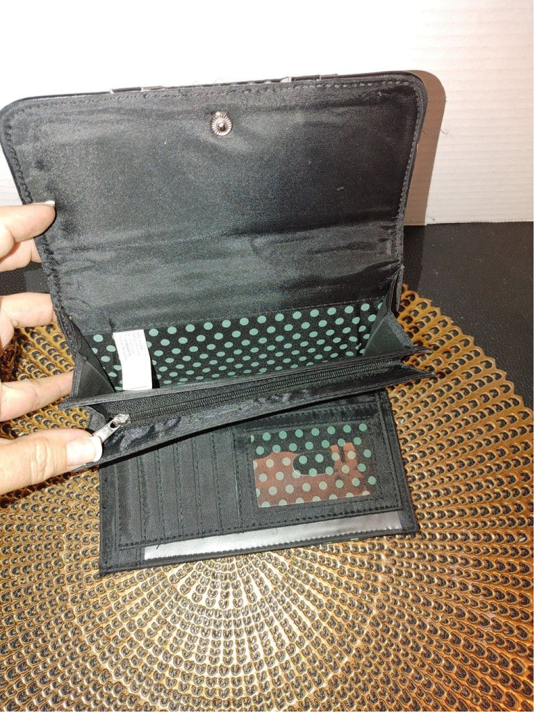 Other Sparkling Studded Tri Fold Wallet Size ONE SIZE - 5 Thumbnail