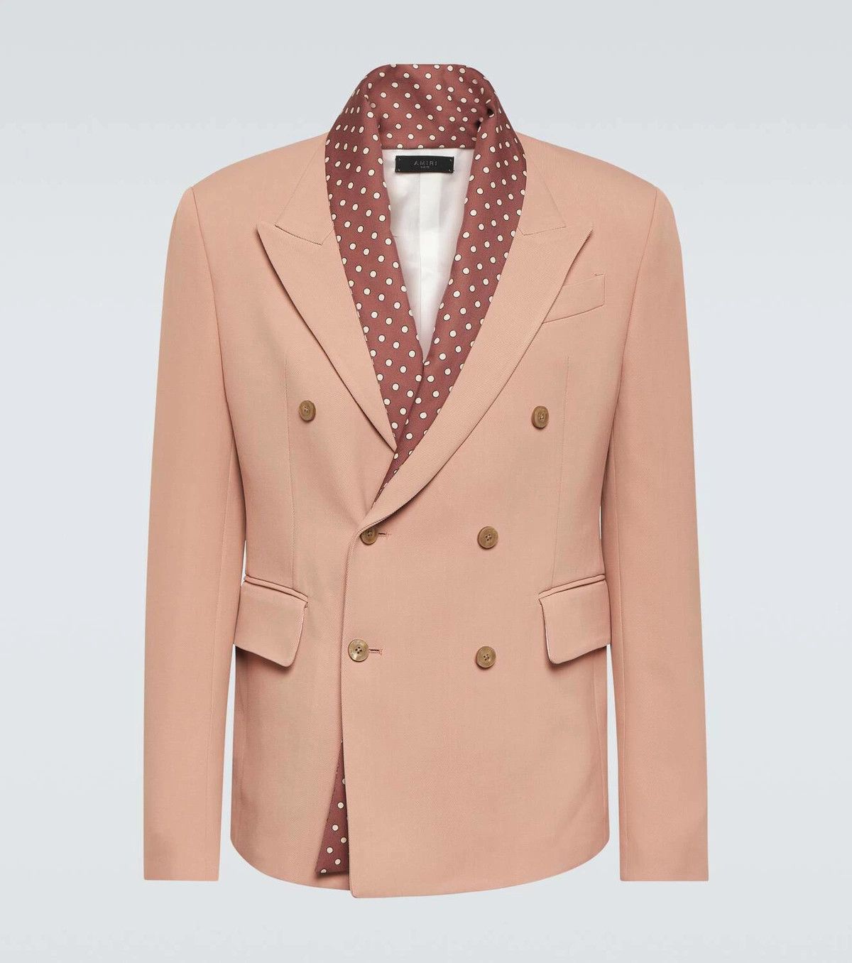 Amiri o1y0525 Blazer in Salmon Pink Size US M / EU 48-50 / 2 - 1 Thumbnail