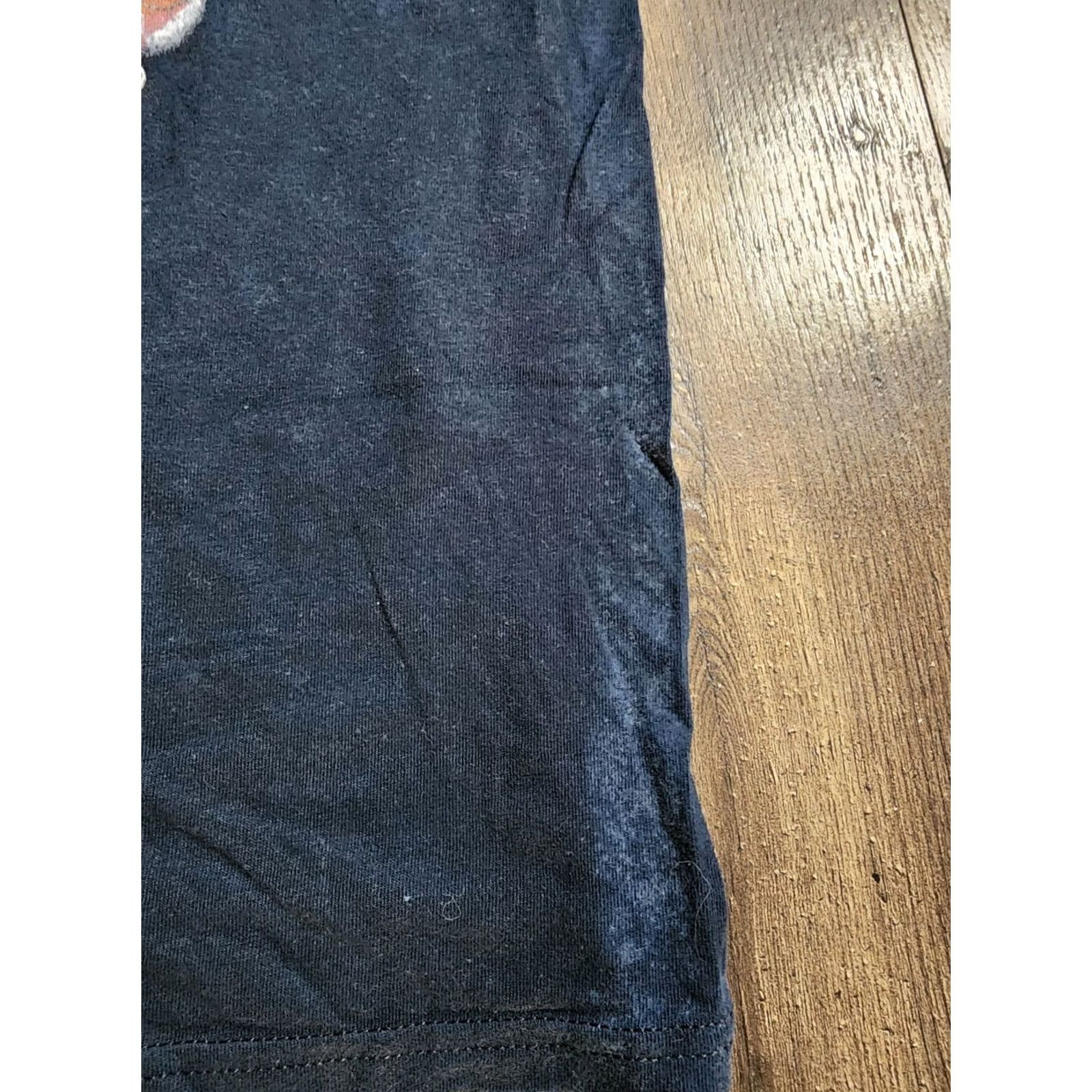 Gildan Mens L Smokey Bones College Gameday Block Party T Shirt Double Sided Distressed Black Cotton Gildan Crew Neck Short Sleeve Mens Size US L / EU 52-54 / 3 - 6 Thumbnail