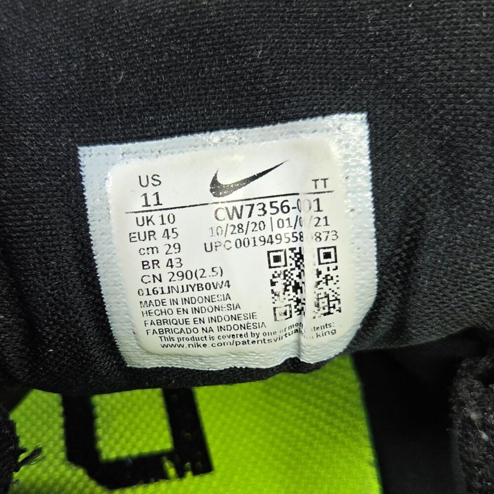 Nike Nike Air Zoom Pegasus 38 Black CW7356-001 Sz 11 Size US 11 / EU 44 - 5 Thumbnail