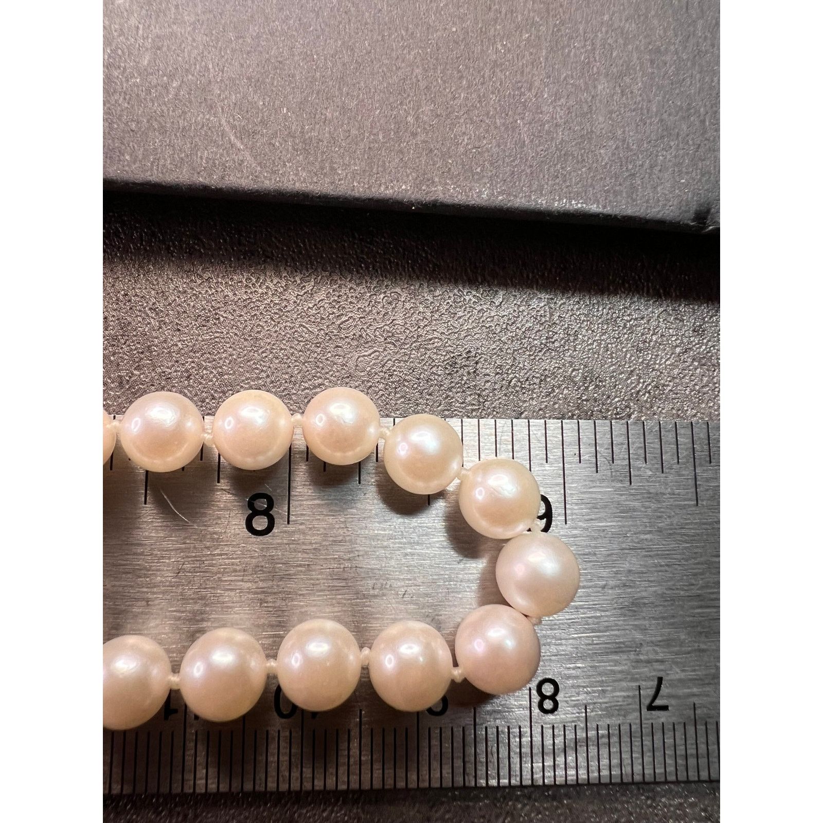 Other 7mm cultured pearl 18 inch necklace with 14k gold clasp Size ONE SIZE - 8 Thumbnail