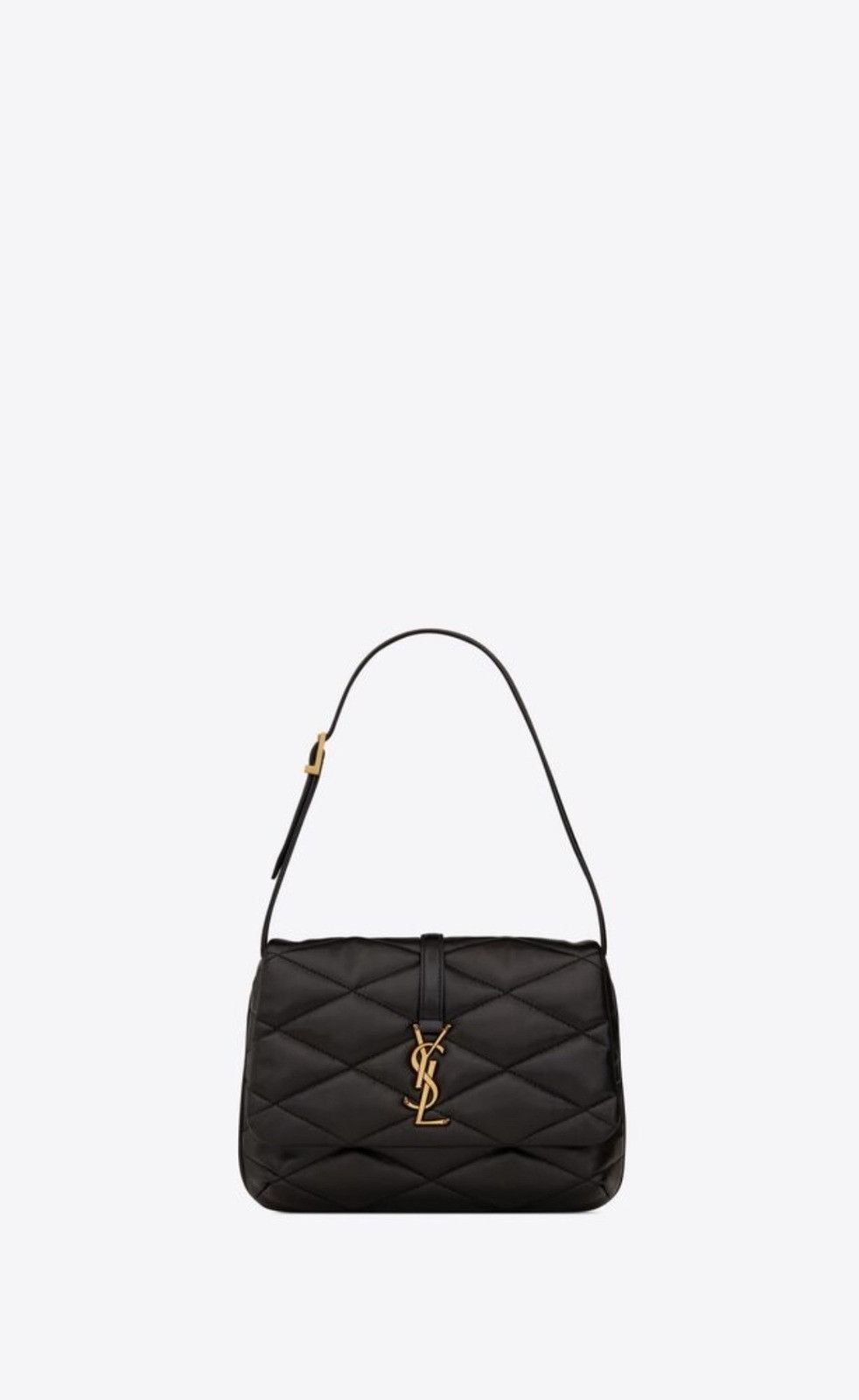 Saint Laurent Paris o1b1hav110824 Size: OS/ Hobo Quilted Bag in Black Size ONE SIZE - 1 Thumbnail