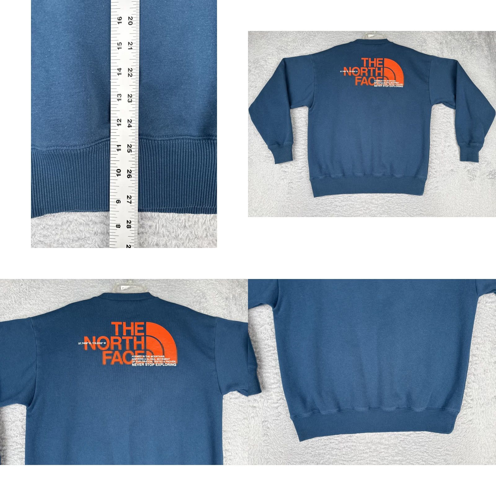 The North Face The North Face Sweatshirt Mens Small Blue Back Graphic Crewneck Fleece Pullover Size US S / EU 44-46 / 1 - 9 Thumbnail