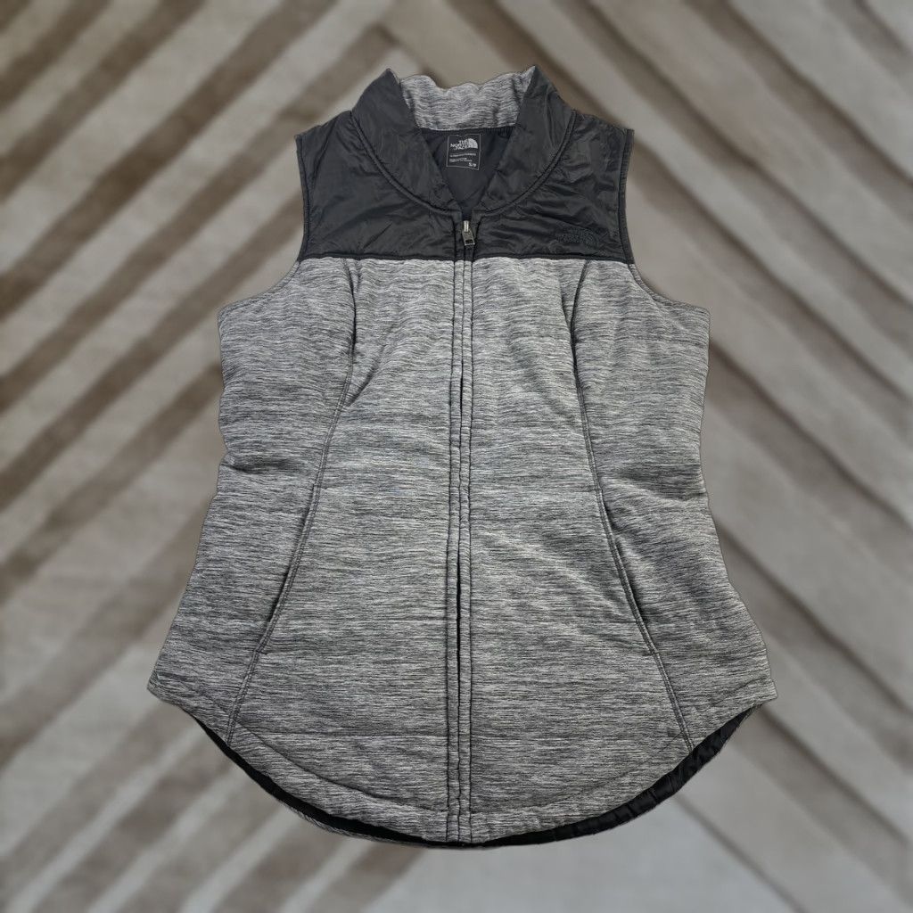 The North Face VINTAGE The North Face TNF Heathered Grey Insulated Quilted Puffer Vest Womens Small Size S / US 4 / IT 40 - 1 Thumbnail