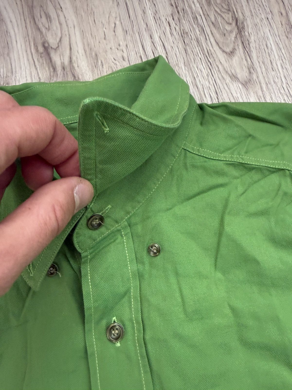 Yves Saint Laurent YSL Pour Homme Green Cotton Shirt XL Vintage Y2K Minimal Size US XL / EU 56 / 4 - 5 Thumbnail