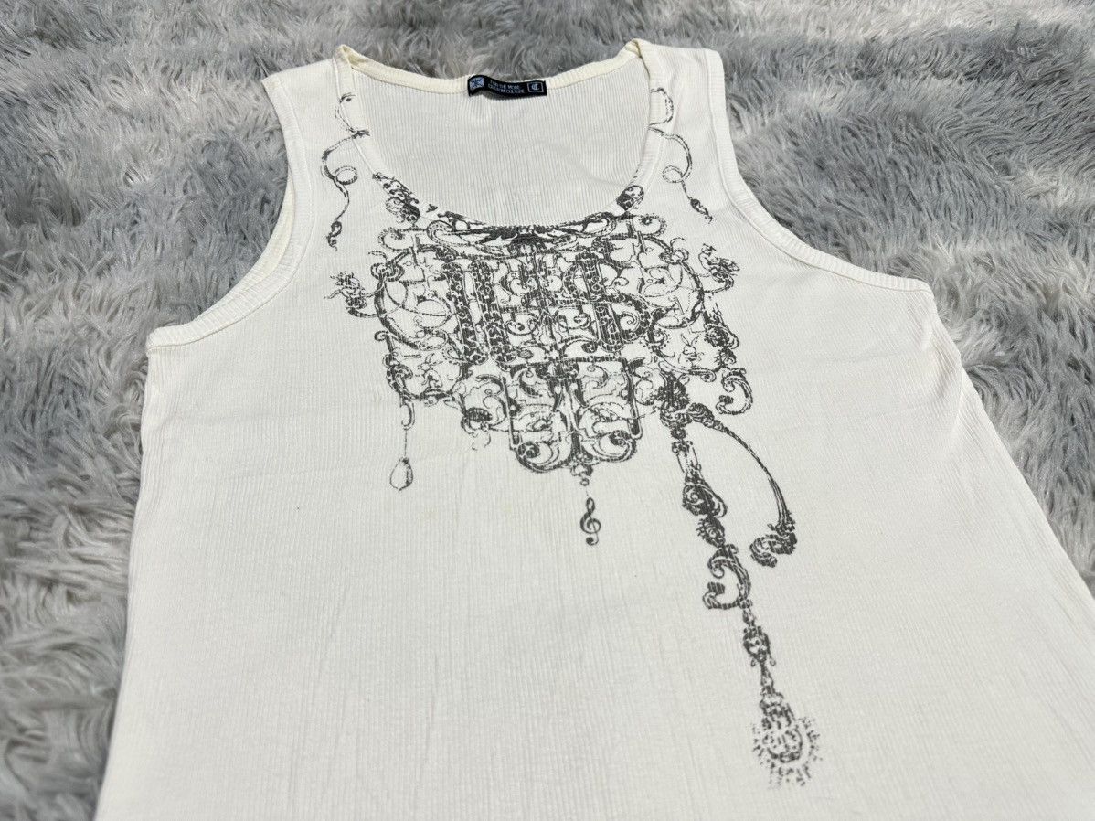 If Six Was Nine 🔥Sick Y2K Custom Culture Tribal Ribbed Gank Top Goth Punk Size US S / EU 44-46 / 1 - 2 Thumbnail