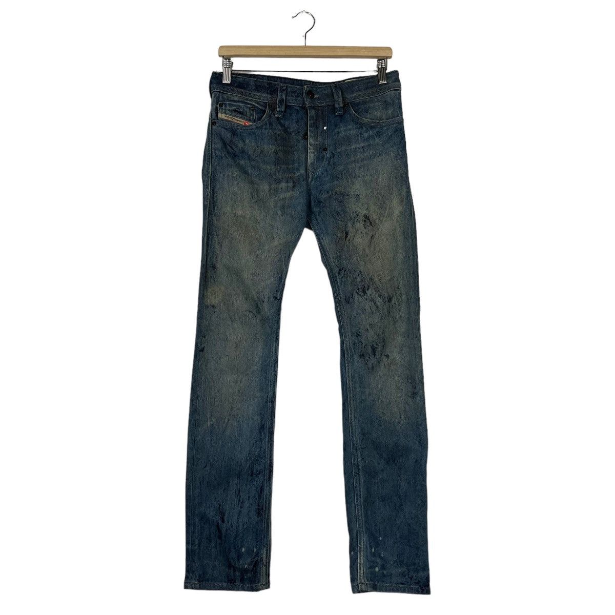 Diesel 🔥 DIESEL THANAZ WASH DYED PAIN SPLASH Size US 30 / EU 46 - 2 Thumbnail