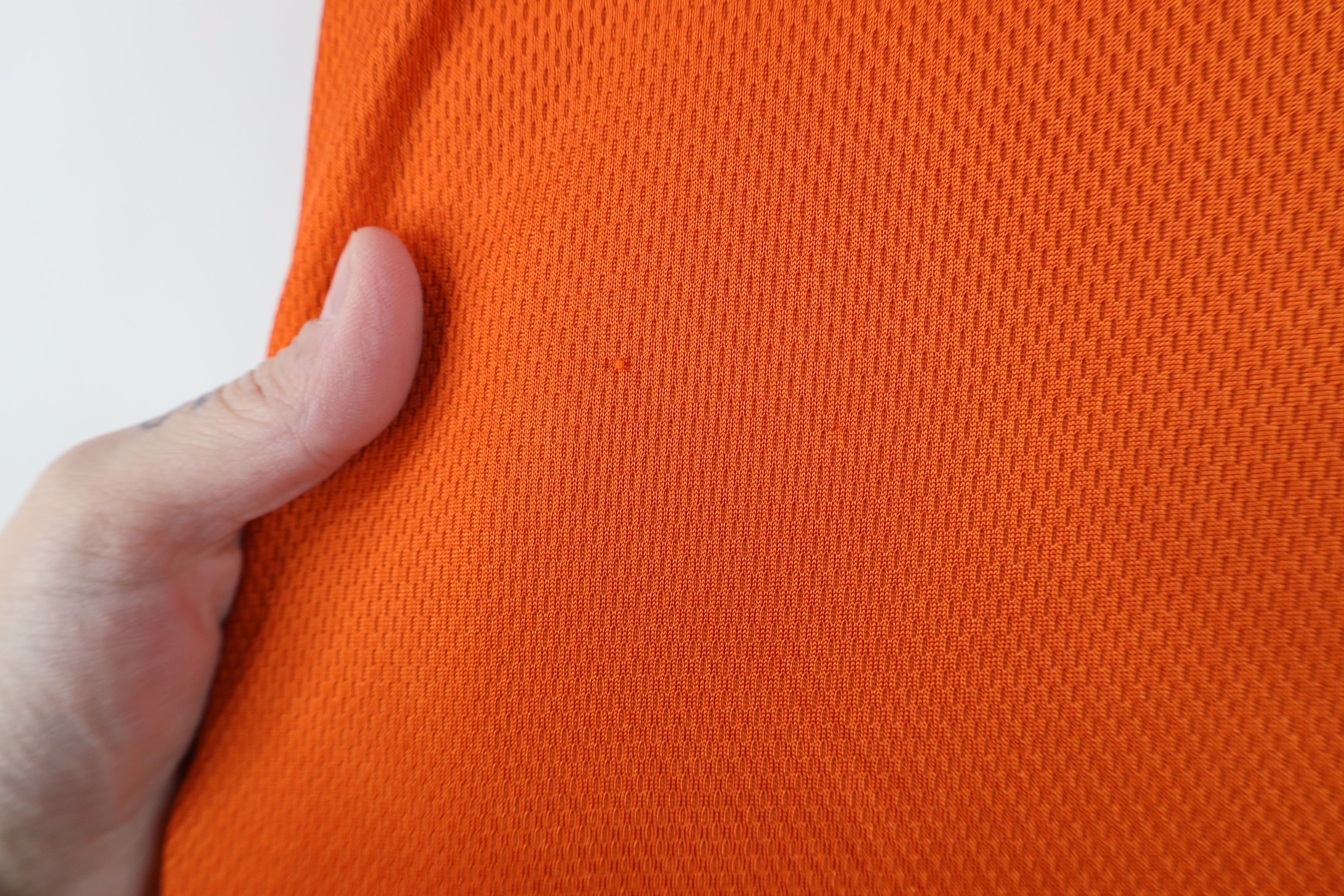 Nike Vintage Y2K Nike Mini Swoosh Thermal Knit T-Shirt Orange Size US XL / EU 56 / 4 - 7 Thumbnail