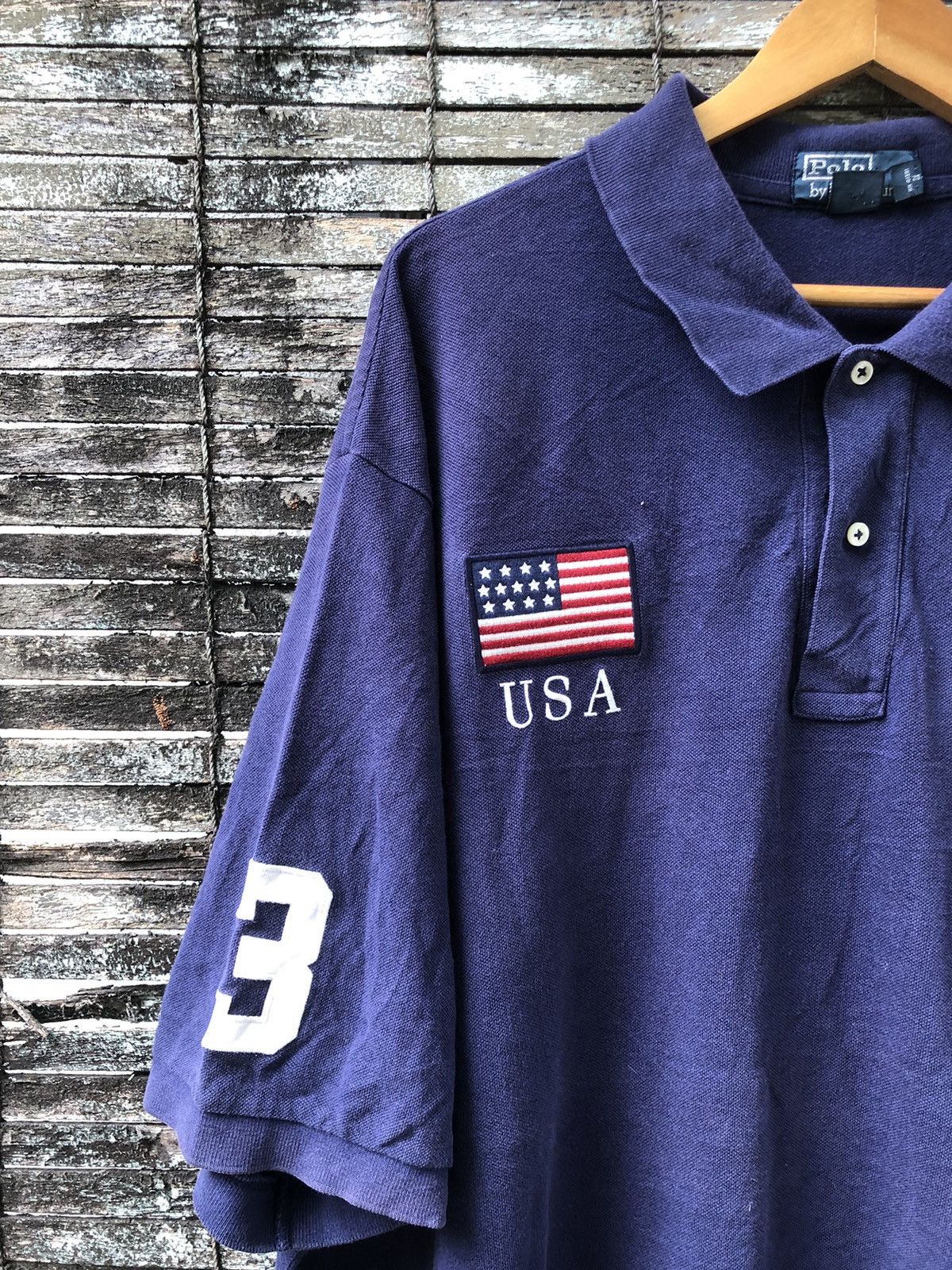 Polo Ralph Lauren 🔥Vintage🔥Polo Ralph Lauren United State ‘3’ Shirts Size US XXL / EU 58 / 5 - 14 Thumbnail