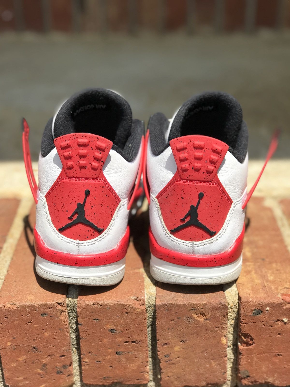 Jordan Brand Air Jordan Retro 4 “Red Cement” Size 7Y / 8.5 Wmns Size US 7 / EU 40 - 4 Thumbnail