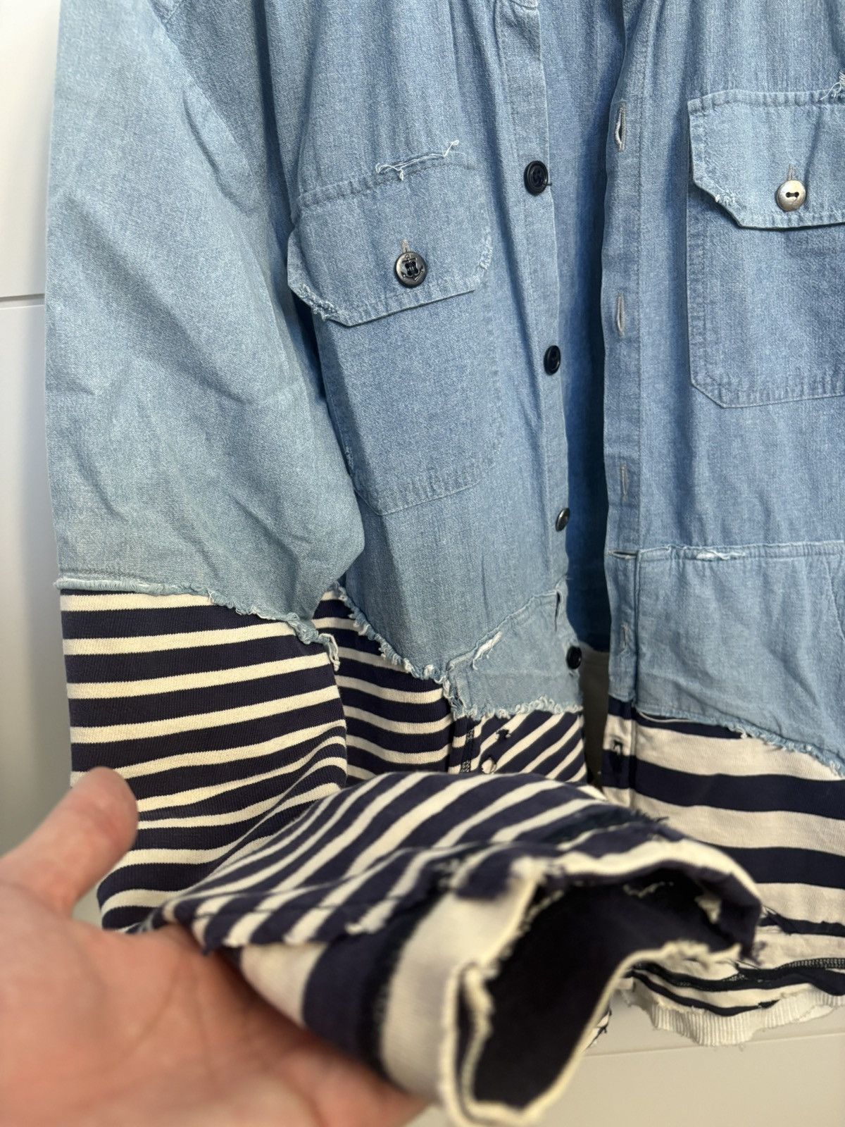 Greg Lauren Greg Lauren Chambray Jersey Size US S / EU 44-46 / 1 - 4 Thumbnail