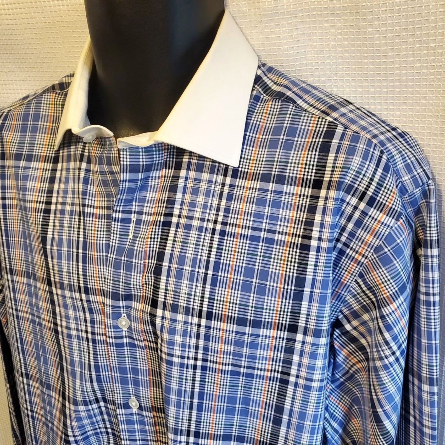 Polo Ralph Lauren Polo Ralph Lauren Button Down Shirt Mens Blue Plaid Classic Regent Fit XL Size US XL / EU 56 / 4 - 3 Thumbnail