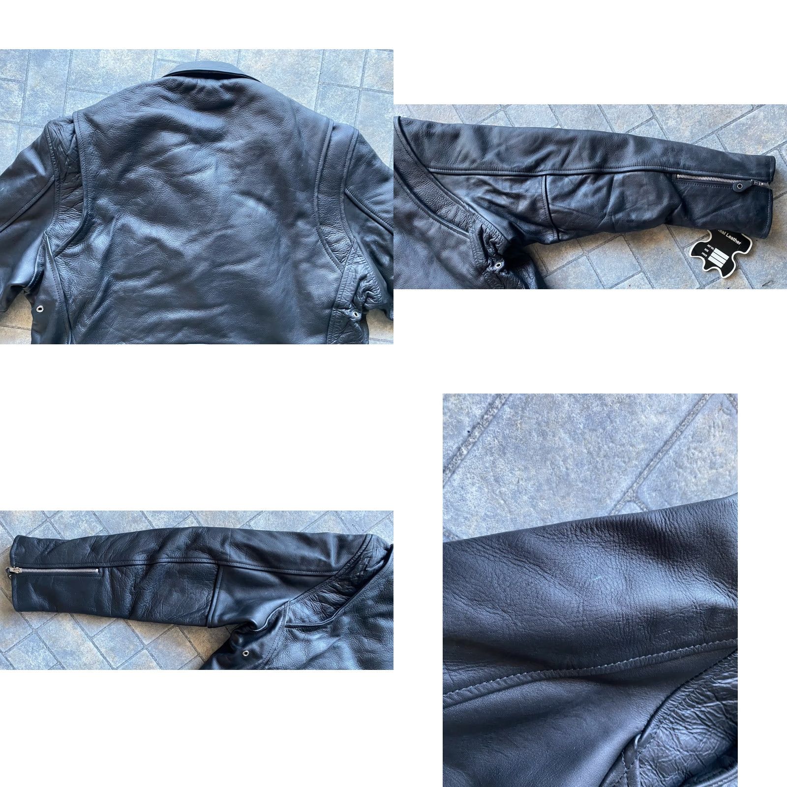 Vintage VINTAGE Wild Rider Leather Motorcycle Jacket Men’s 48 Black Jacket Biker 90s Mens Size US M / EU 48-50 / 2 - 11 Thumbnail