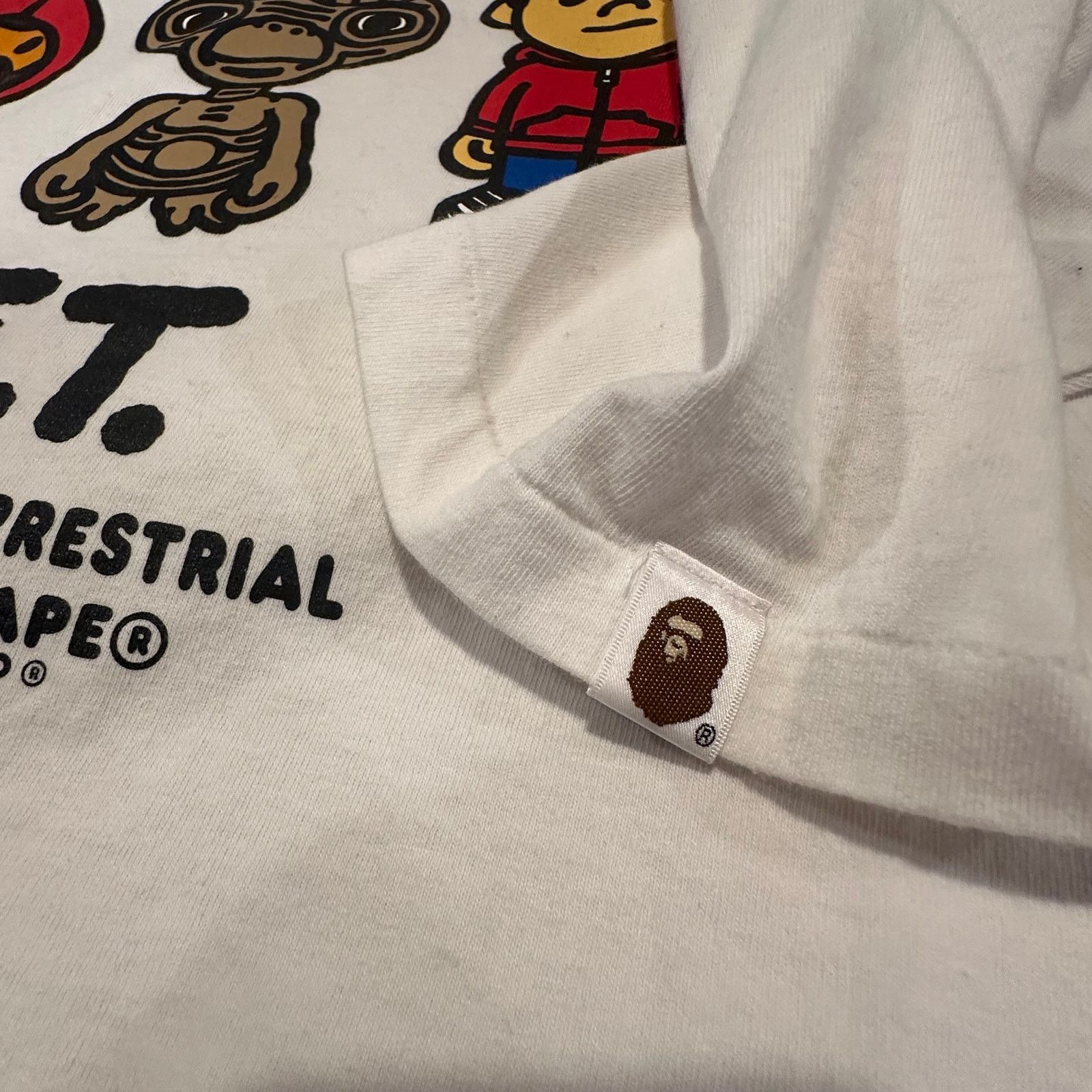 Bape BAPE x E.T. Kids Baby Milo Tee White Large – Used (Like New) Size US L / EU 52-54 / 3 - 5 Thumbnail