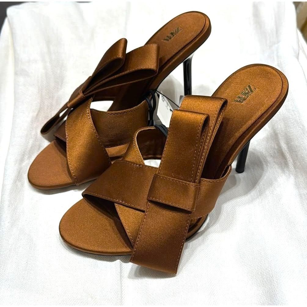 Zara RARE!!! ZARA Heels with Crossover Strap NWT Size US 8 / IT 38 - 6 Thumbnail