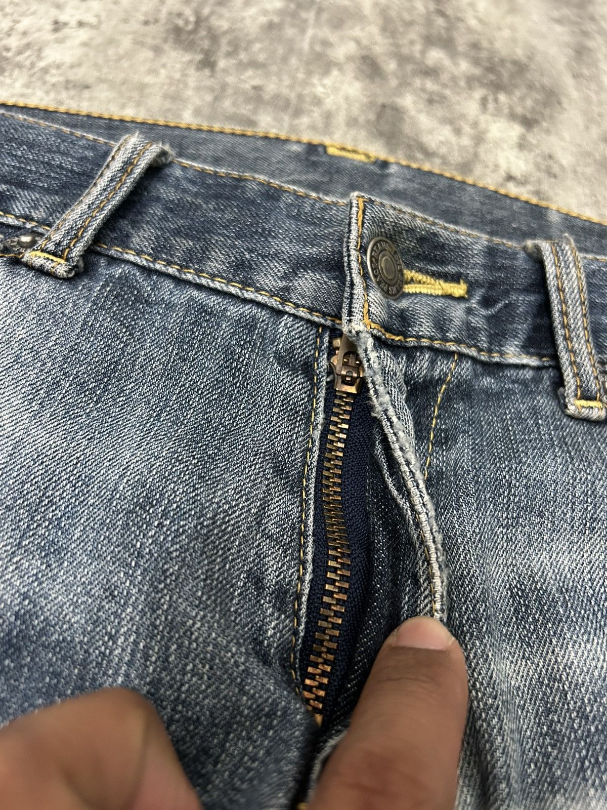 Beams Plus × Japanese Brand Beams Japan Faded Wash Distressed Jeans Size US 31 - 13 Thumbnail