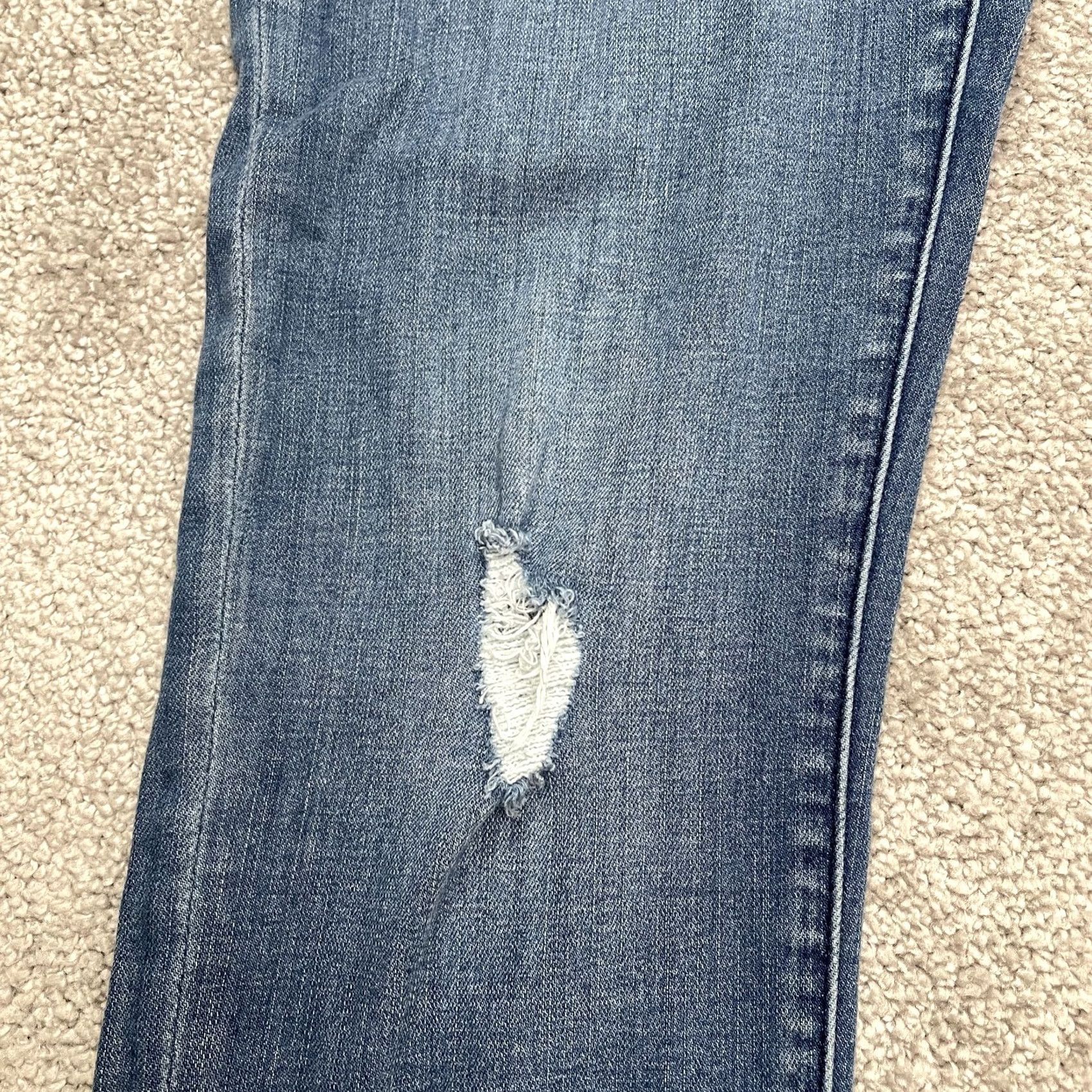 J.Crew J.Crew Stretch High Rise Skinny Denim Jeans Women 30x28 9" Bella Wash Distressed - City Style Size 30" / US 8 / IT 44 - 5 Thumbnail
