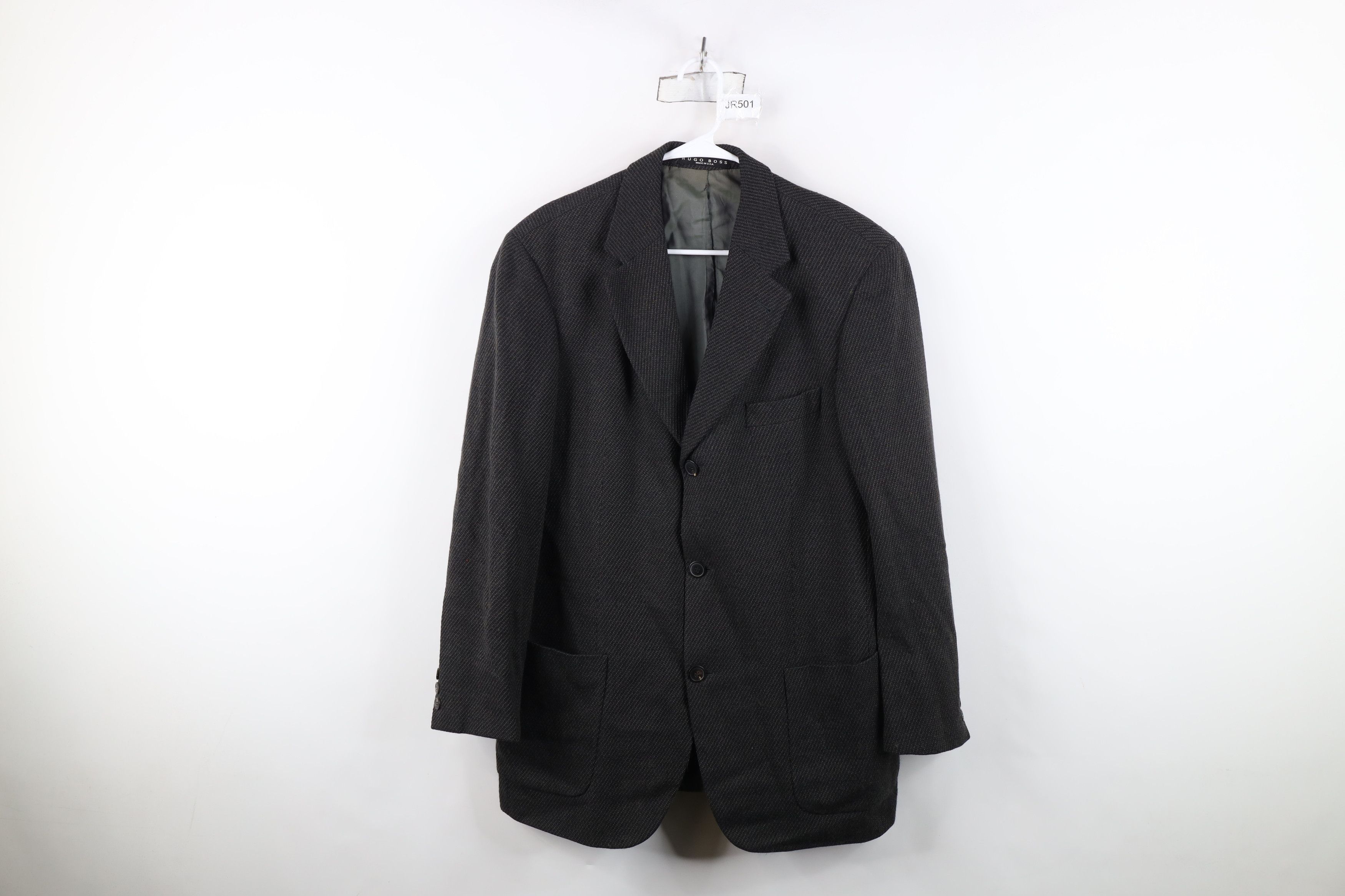 Hugo Boss Vintage 90s Hugo Boss Ribbed Blazer Suit Coat Jacket USA Size US XL / EU 56 / 4 - 1 Thumbnail