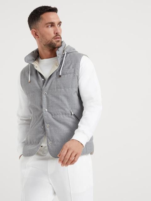 Wr Padded Vest in Natural